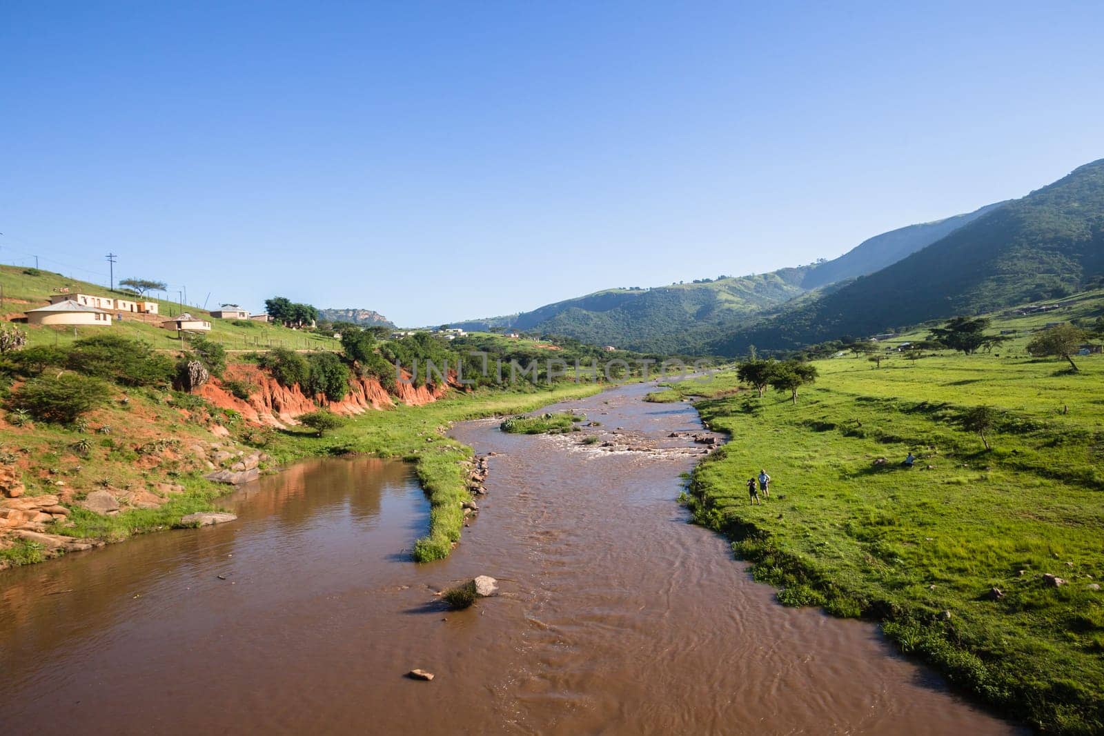 River valley water rapids scenic dusi valley summer landscape