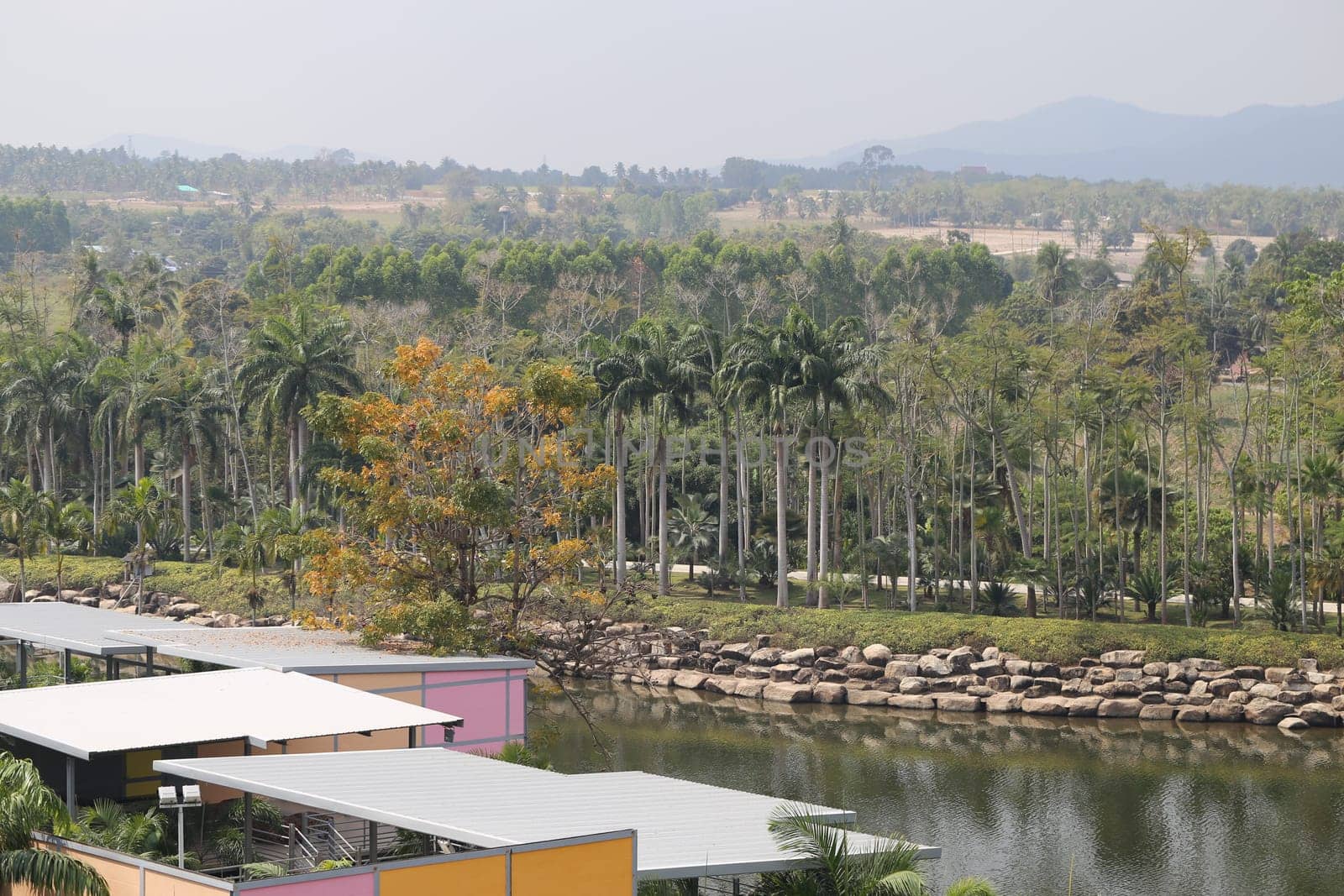 Model French Park in Thailand in Pattaya in the Park Nong Nooch
