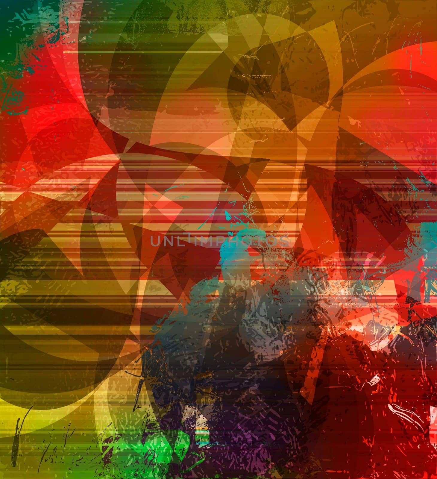 abstract mixed media art