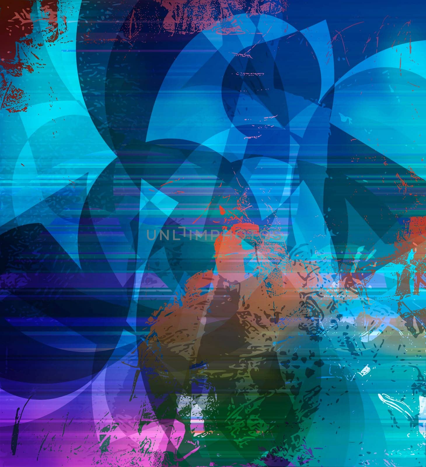 abstract mixed media art