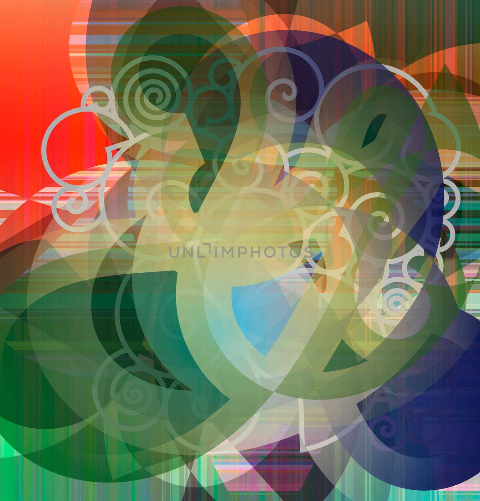 abstract mixed media art