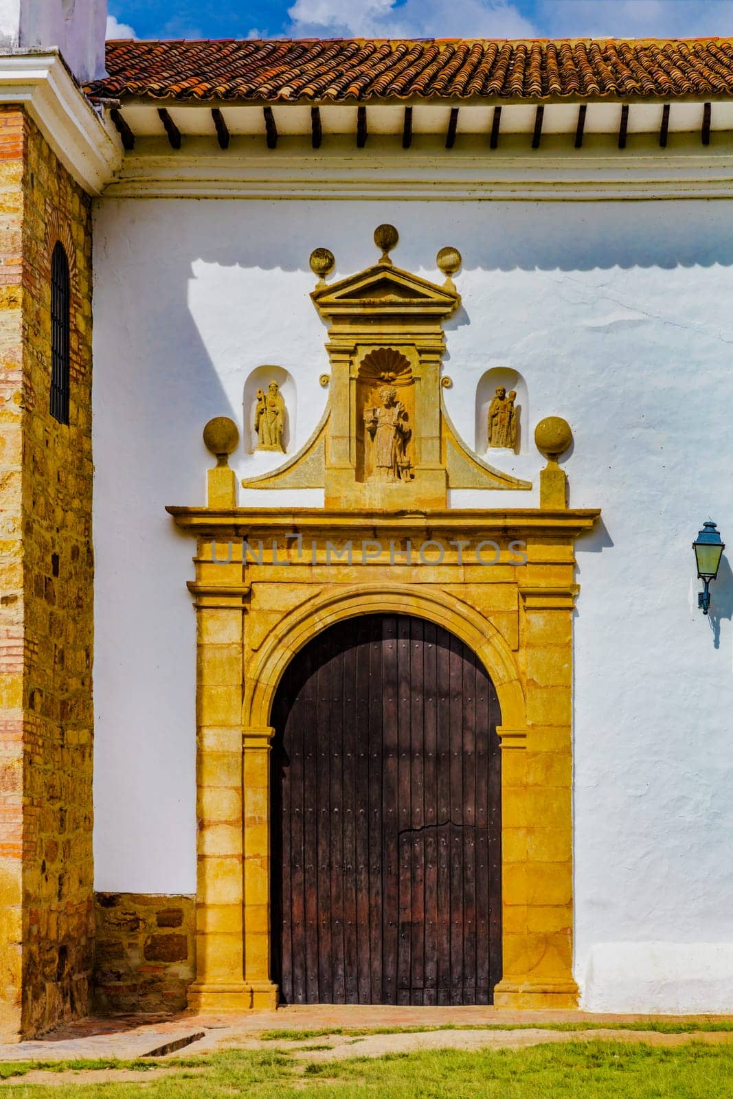 old church of Villa de Leyva Boyaca in Colombia South America