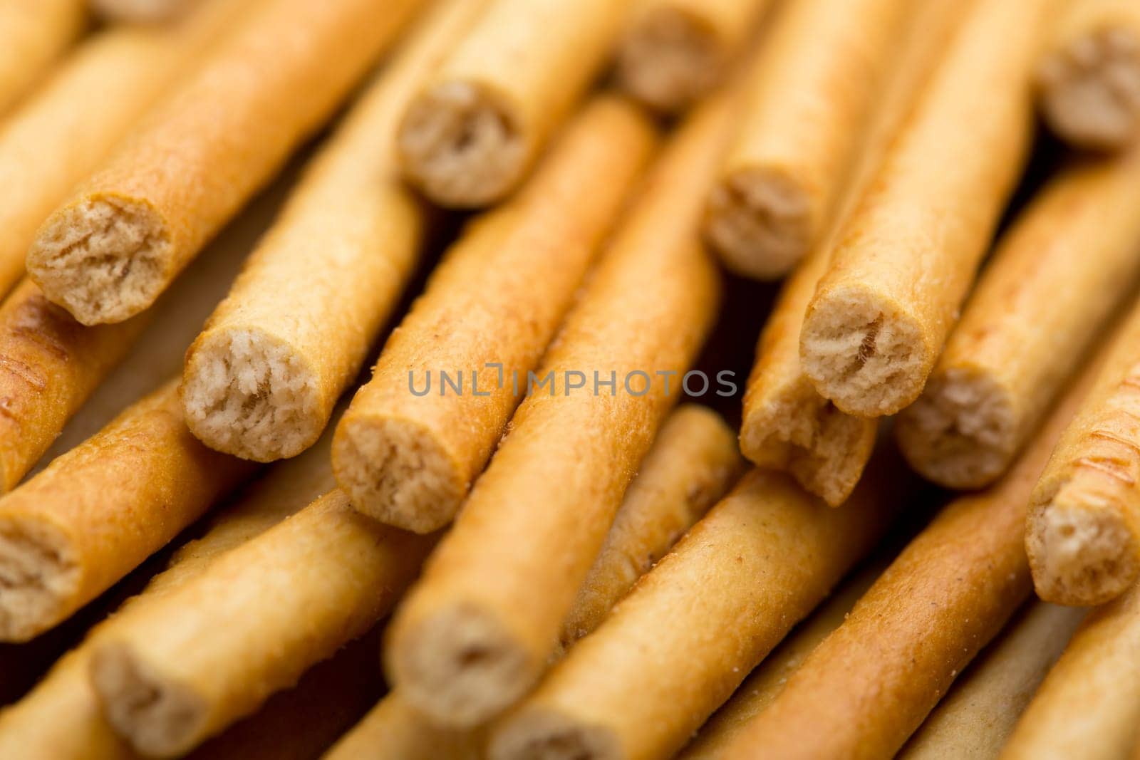 Closeup of many stick cookies