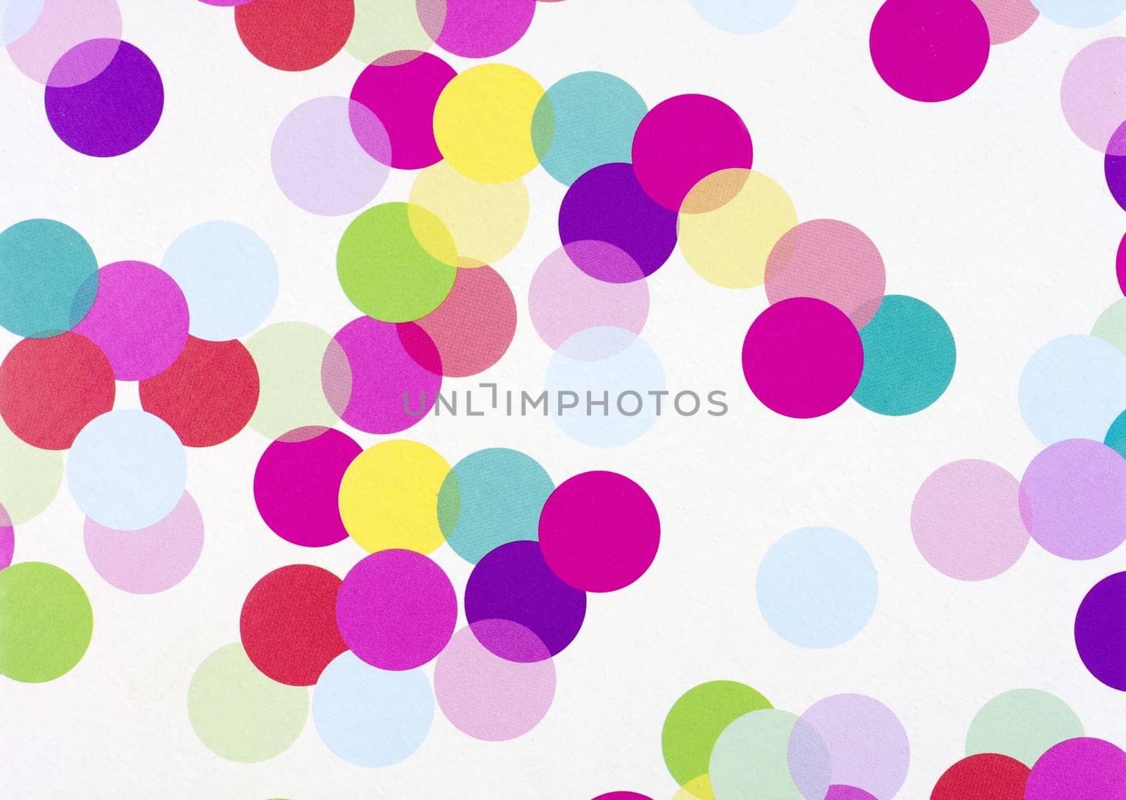 Color circles gift paper. Background or texture