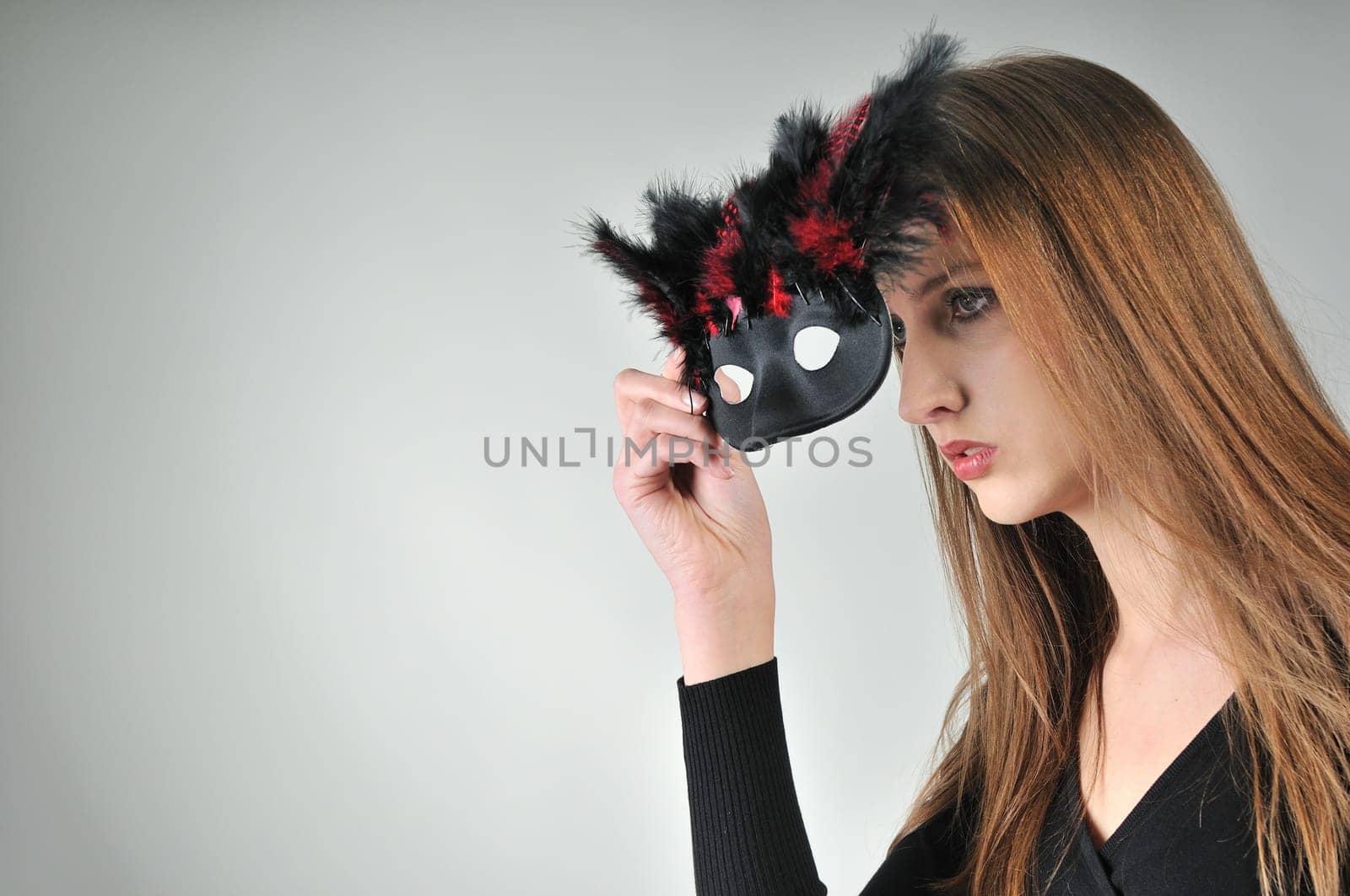 Mystery concept - woman in mask