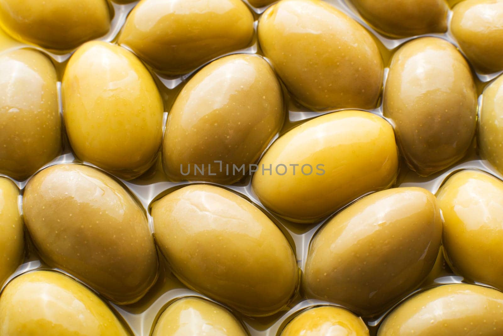 Green Olive fruits overhead close up shoot