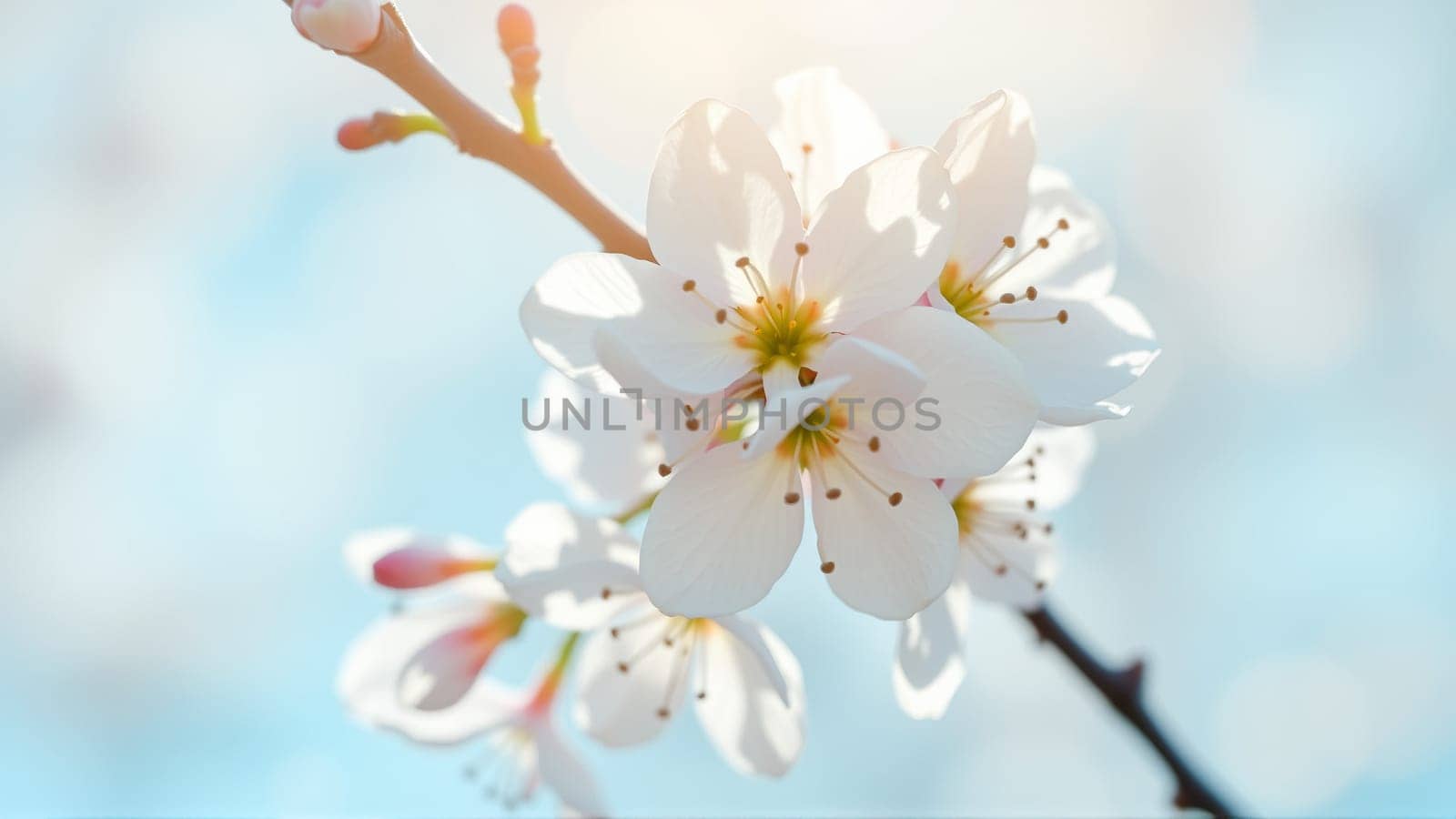 Flowers on an apple tree in spring. High quality photo