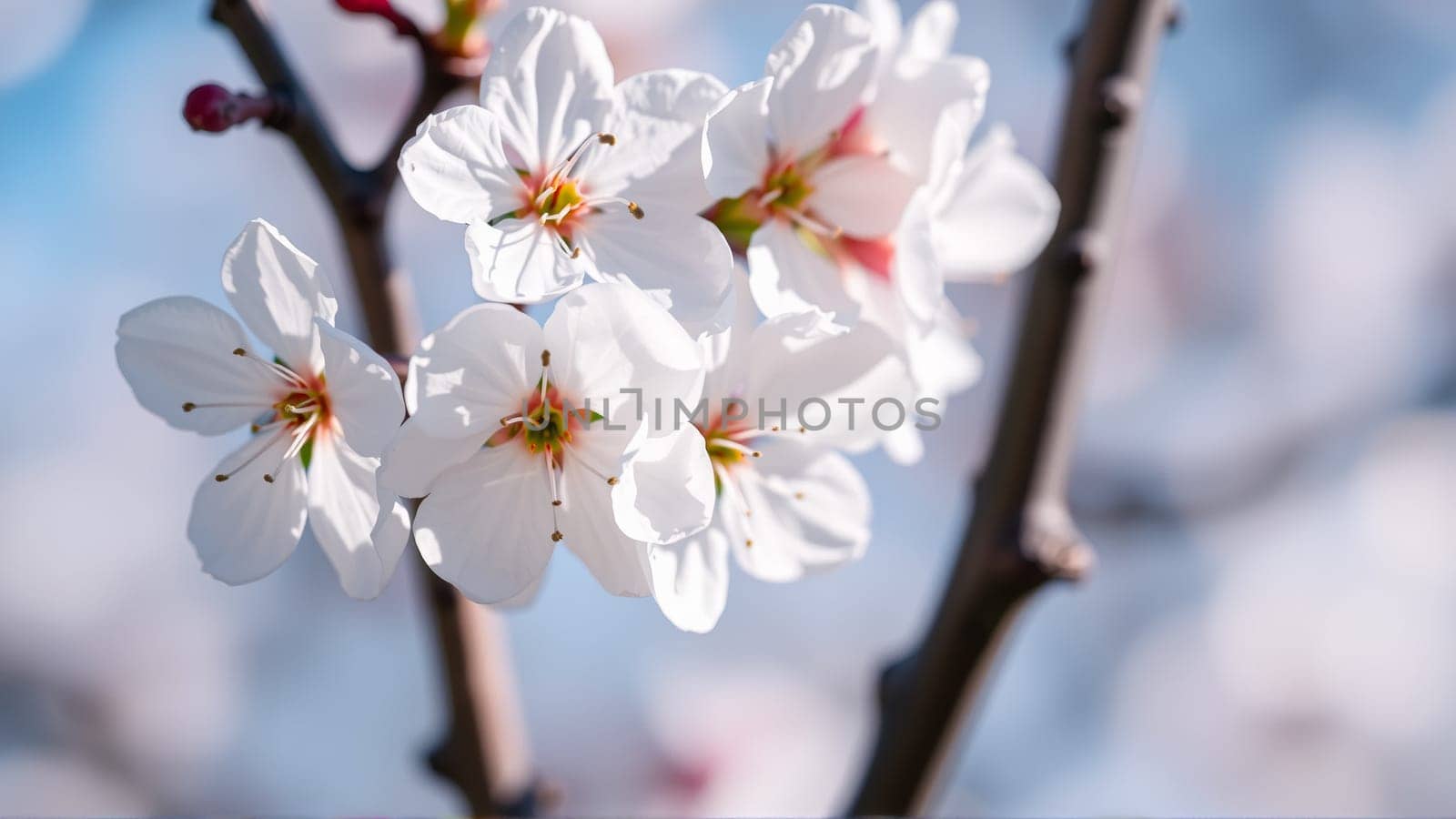 Flowers on an apple tree in spring. High quality photo