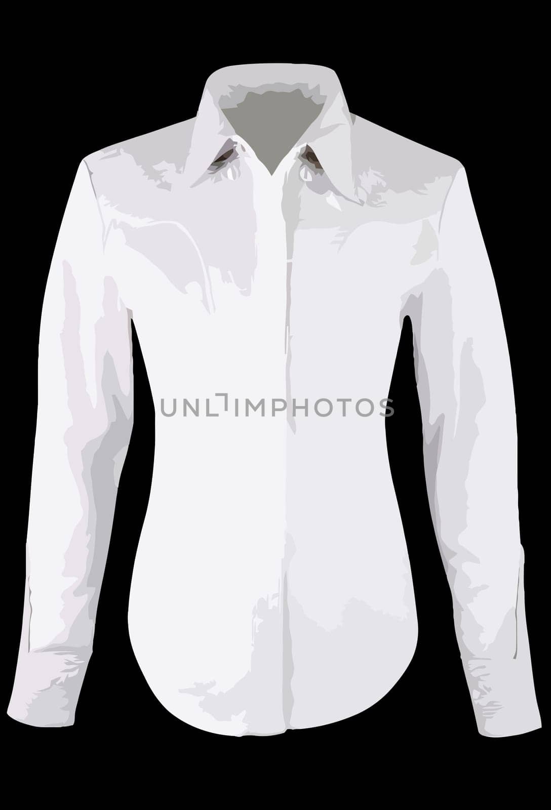 shirt white fashion men formal long sleeve illustration