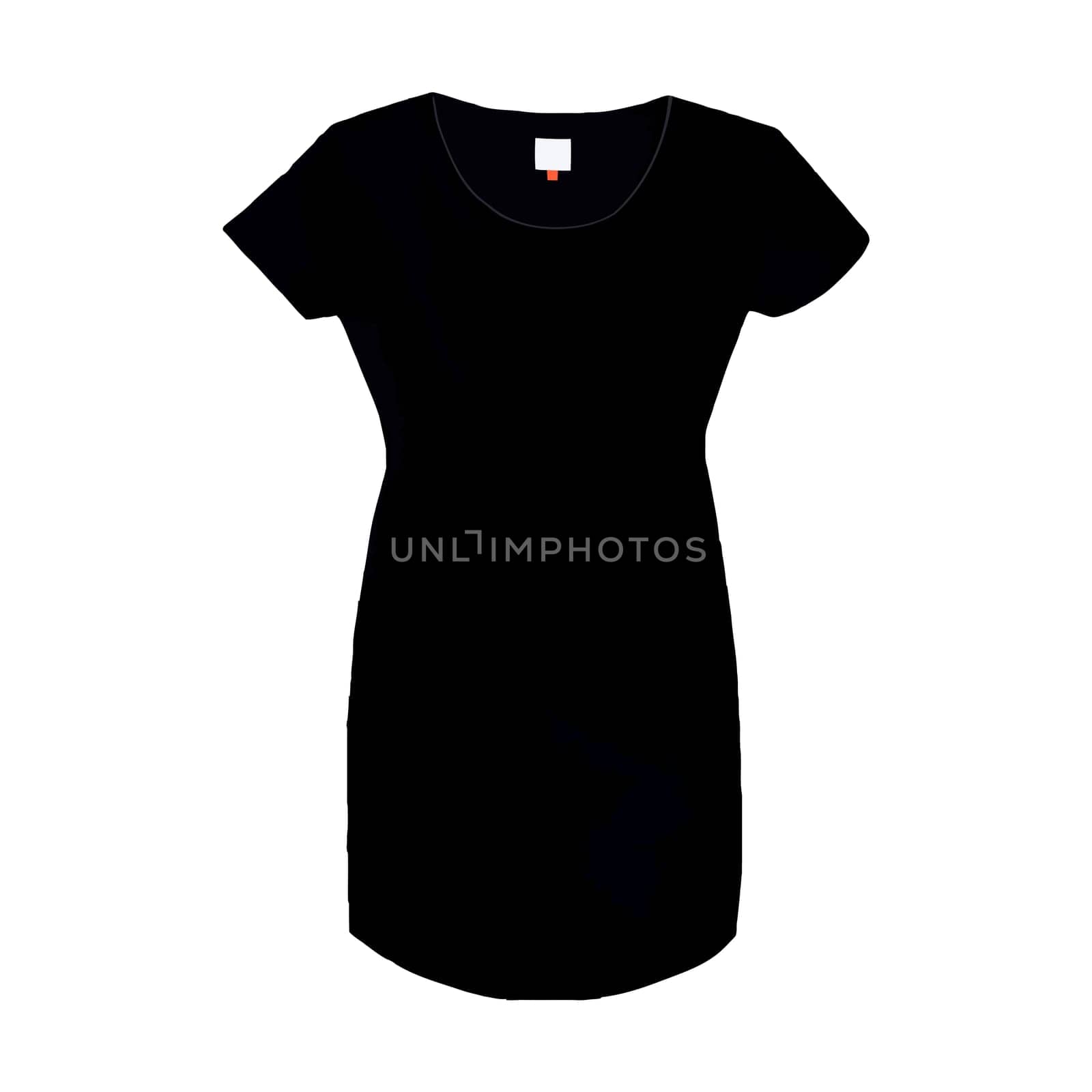 dress black cloth casual fashion illustration glamour