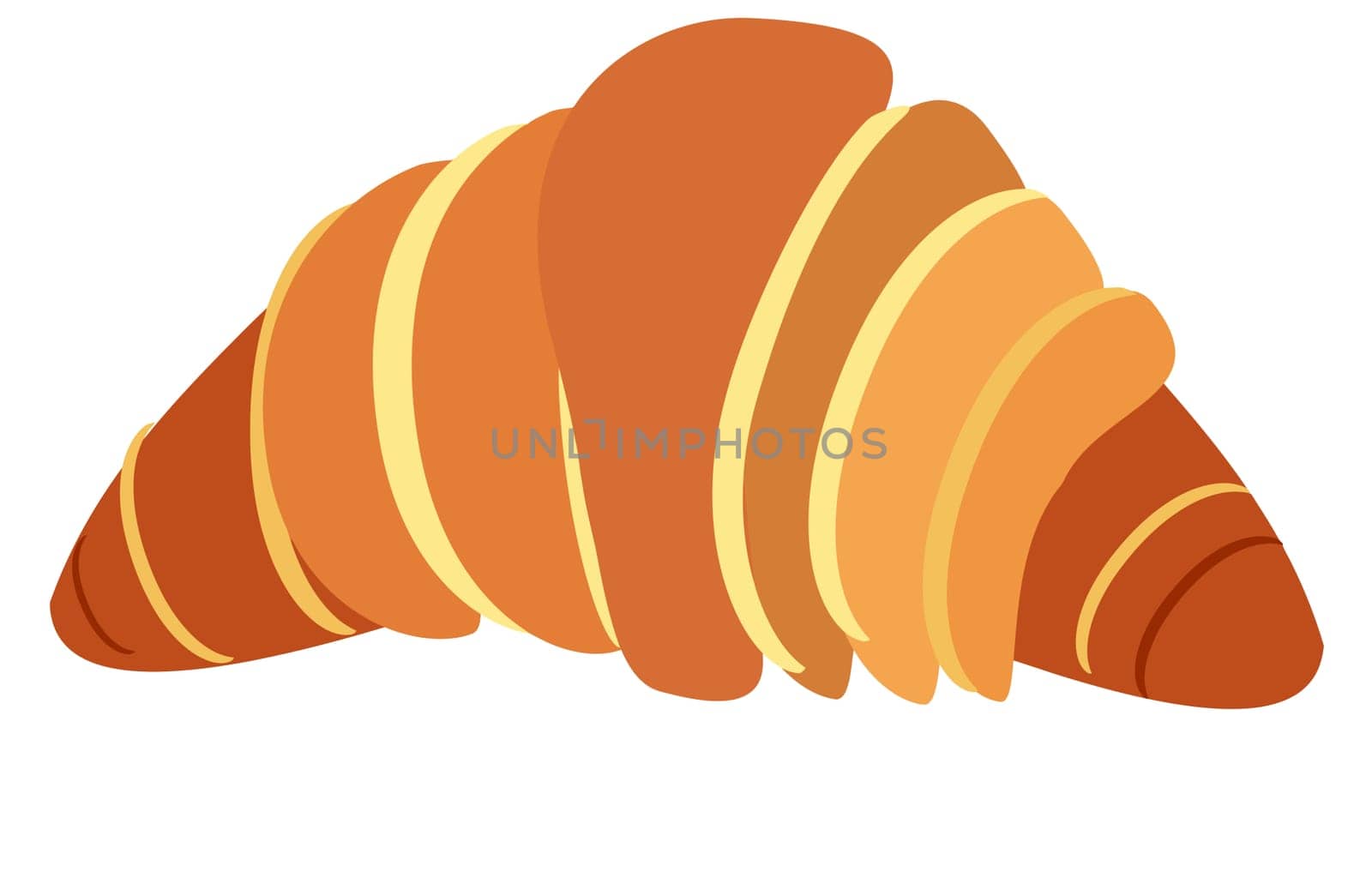 croissant pastry crust bread tasty bakery breakfast dough snack food illustration