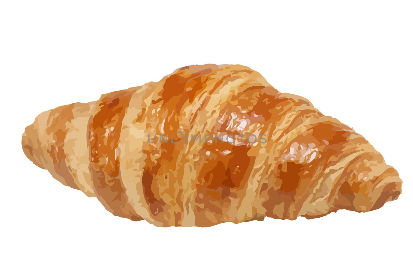 croissant food pastry crust bread tasty bakery breakfast snack dough illustration