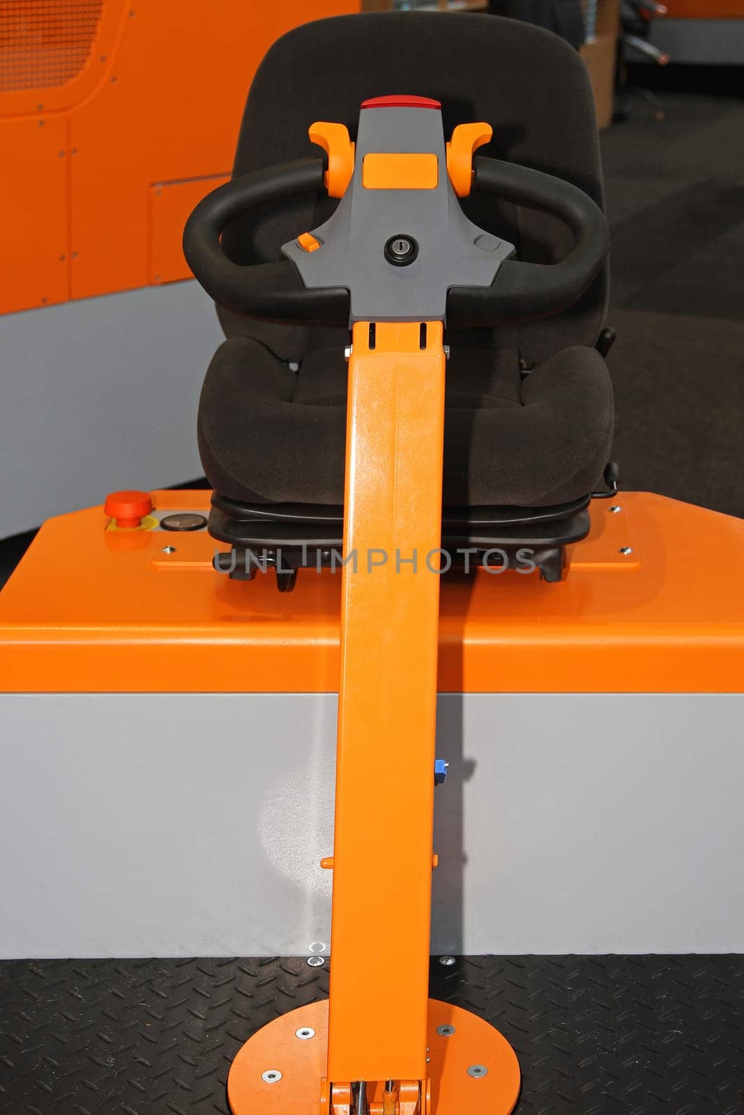 Small electric forklift pallet truck with seat