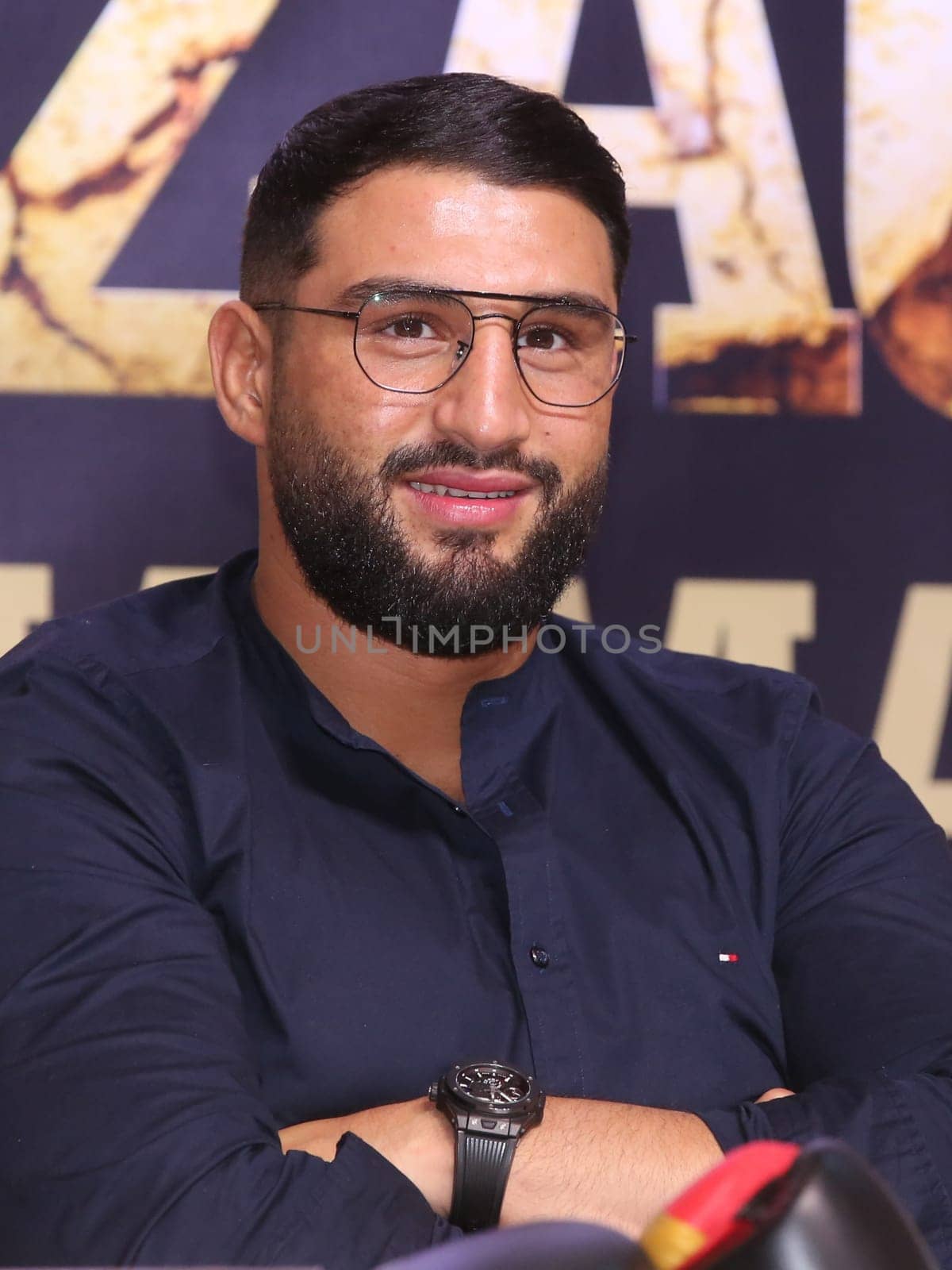 German heavyweight boxer Agit Kabayel (SES Boxing) press conference boxing gala 28.3.2020 Magdeburg