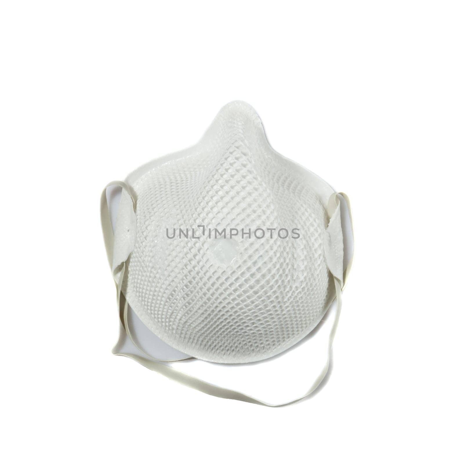 White medical mask isolated. Face mask protection against pollution, virus, flu and coronavirus. Health care and surgical concept.