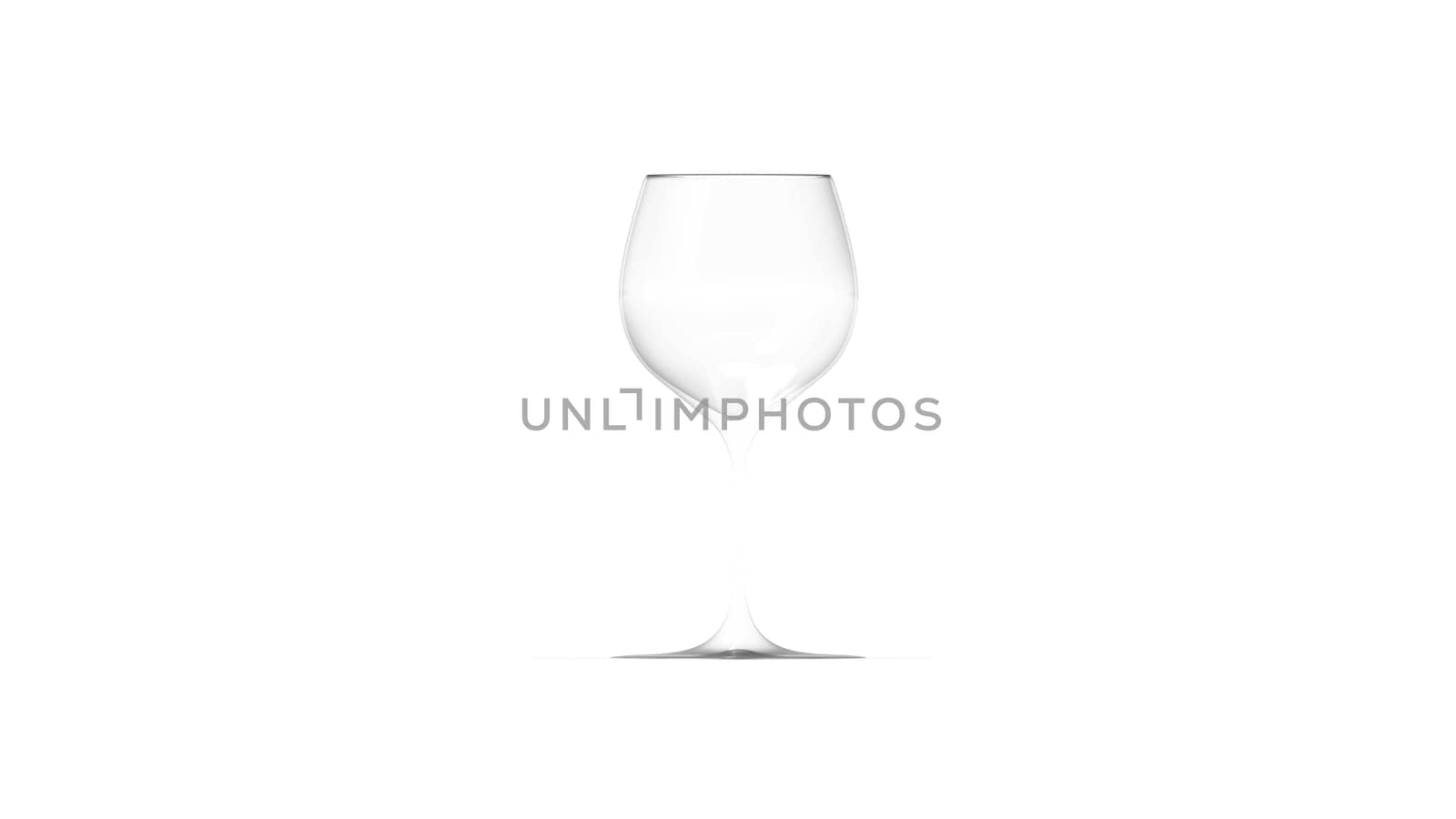 The 3d rendering of wineglass different color wine for gourmets