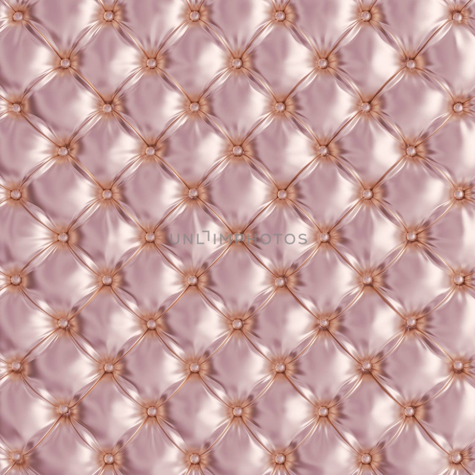3d render image of a tufted texture of pink sofa. concept of elegance and luxury. nobody around.