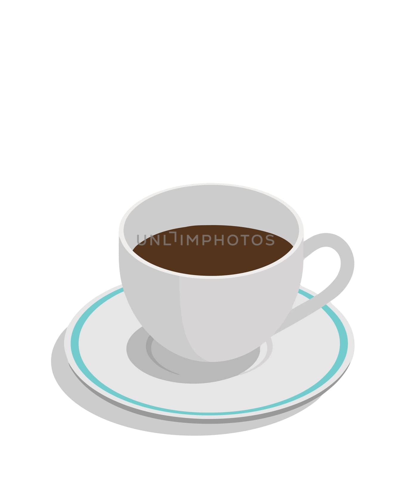 coffee saucer white shadow brown caffeine illustration