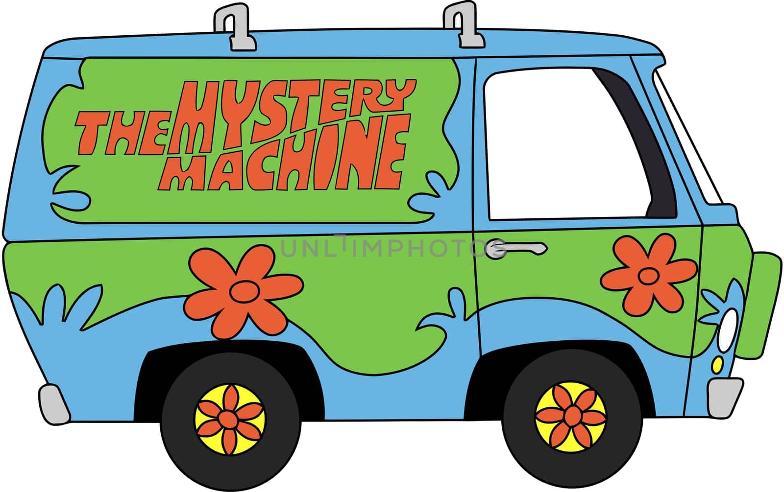 Mystery machine van illustration motor adventures