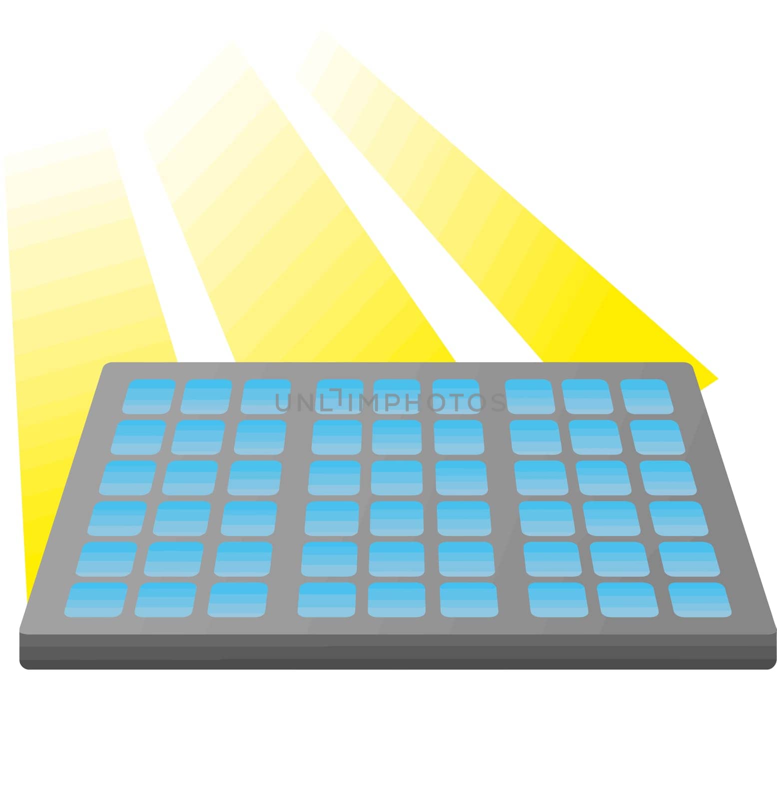 ecology eco solar panel green energy sunlight illustration