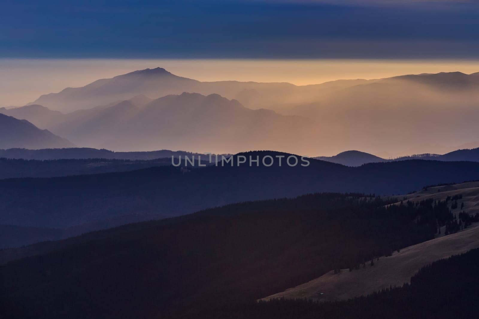 mountain landscape in The Fagaras Mountains, Romania