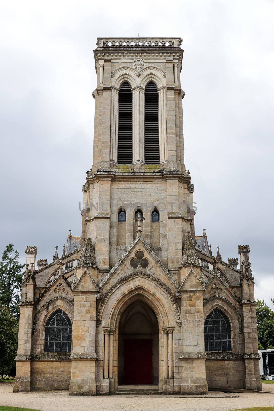 Pontivy, France, August 9, 2019: Church of Saint Joseph from 1867