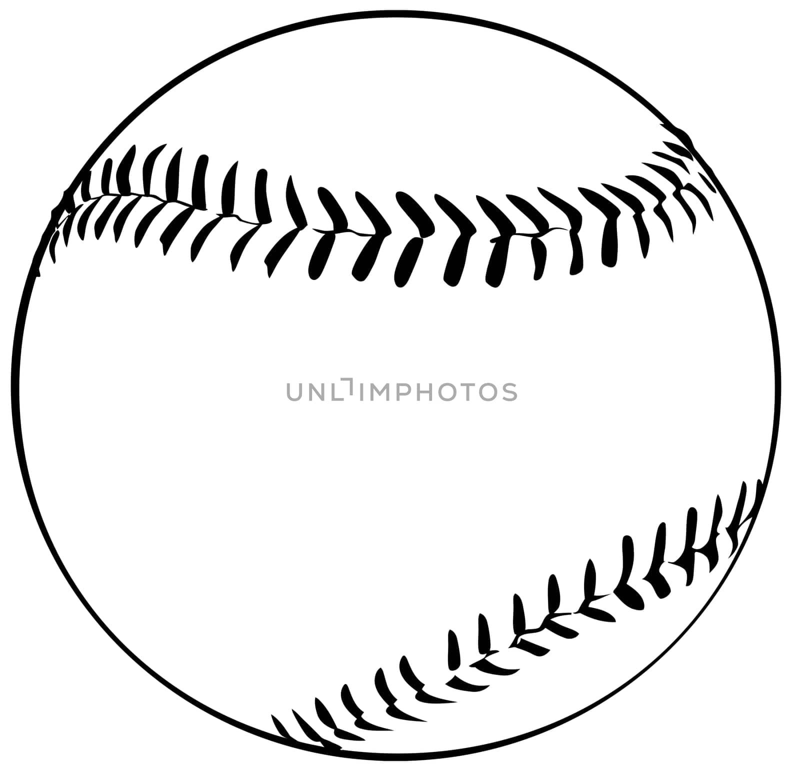 baseball ball object sport game leather black white illustration