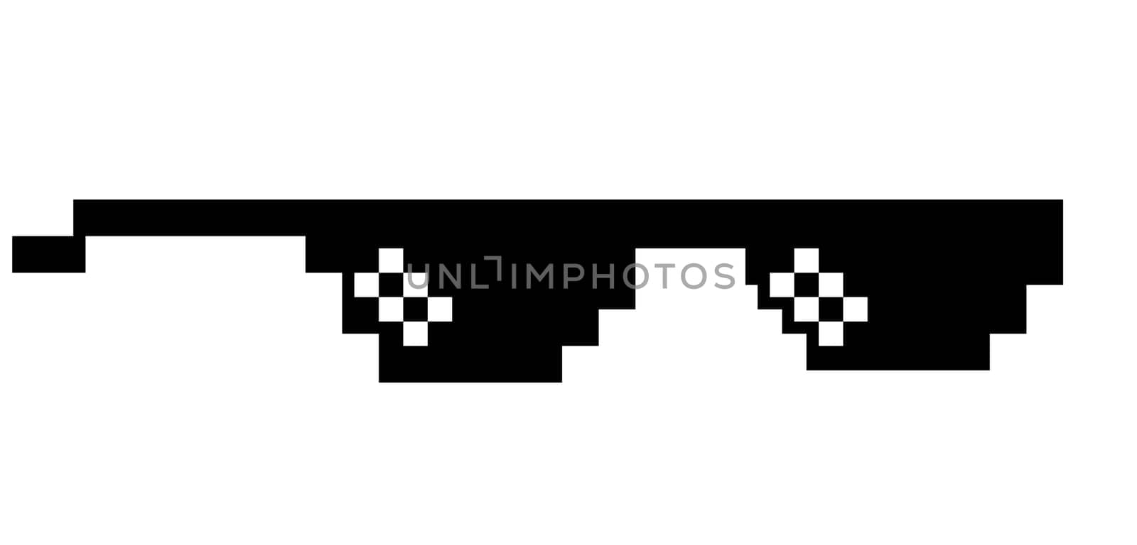 thug life sunglasses black prank fun illustration
