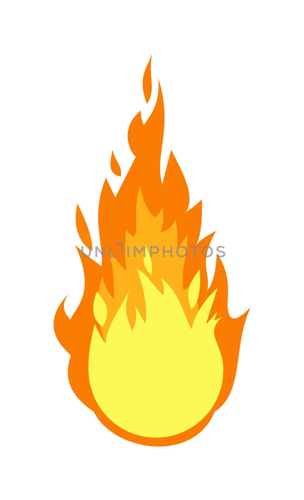 fireball comet fire hot danger flame illustration