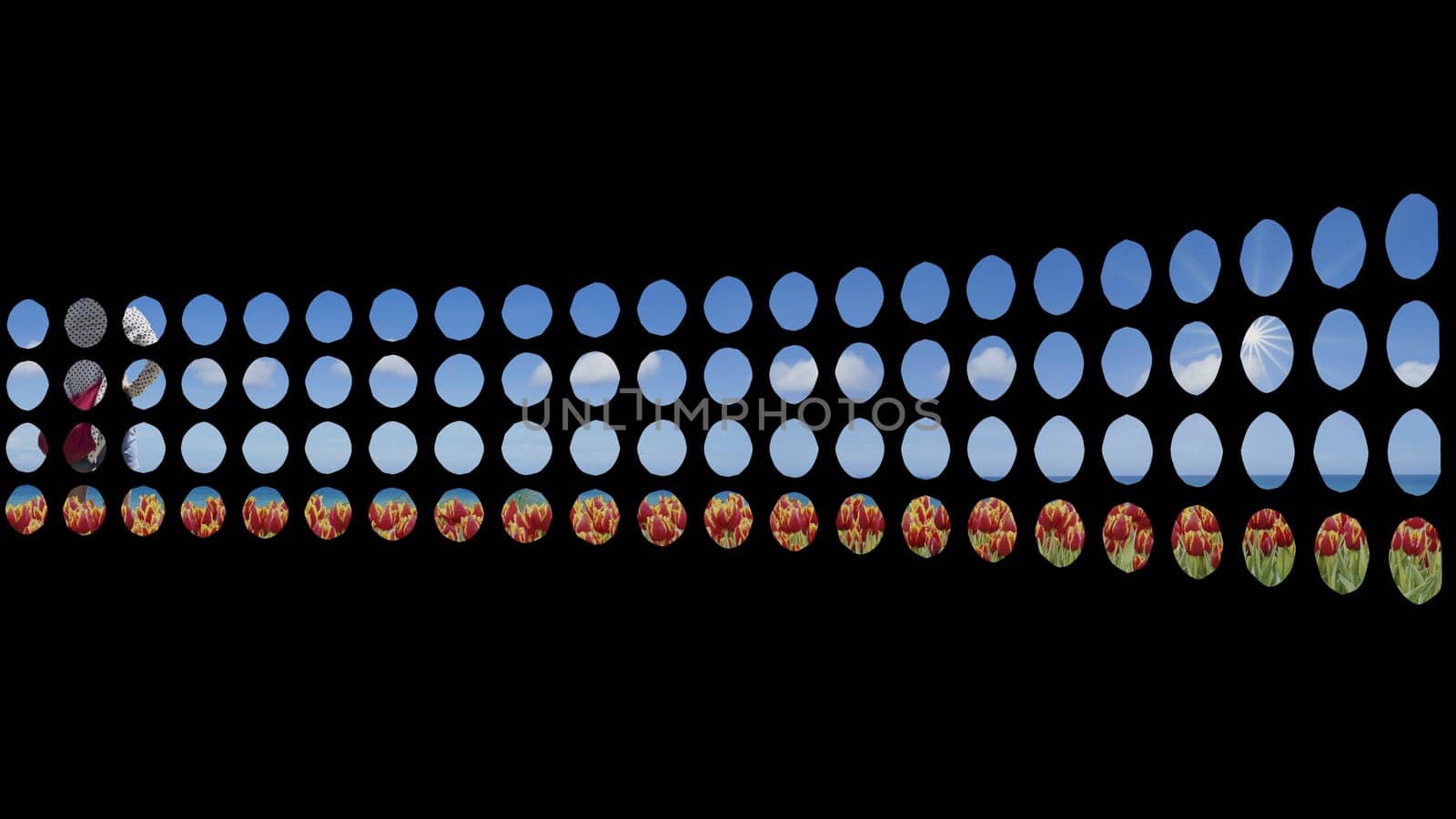 The 3d rendering of 3D Dots Wall Layout