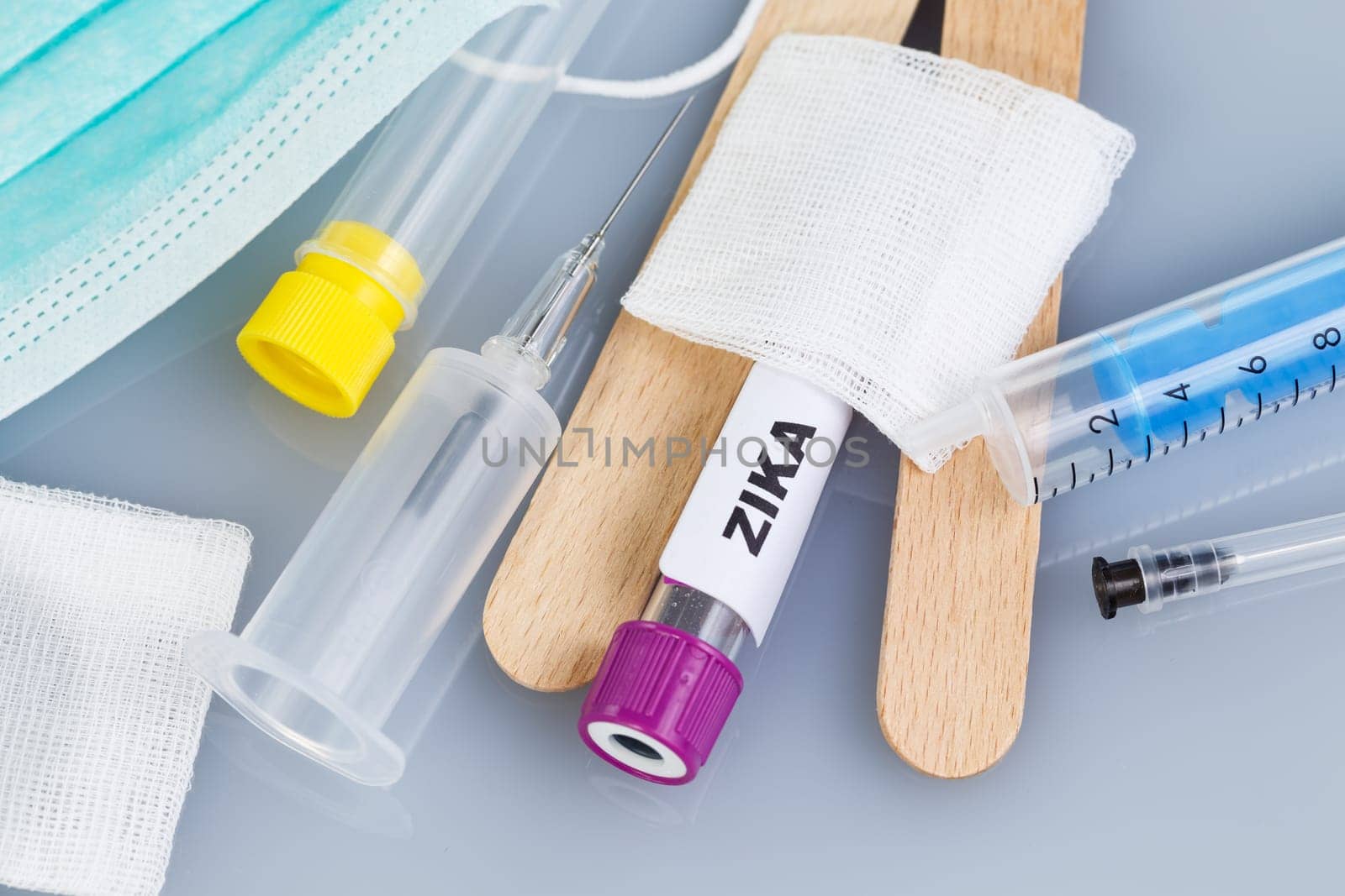 Test tube for analyzing ZIKA virus