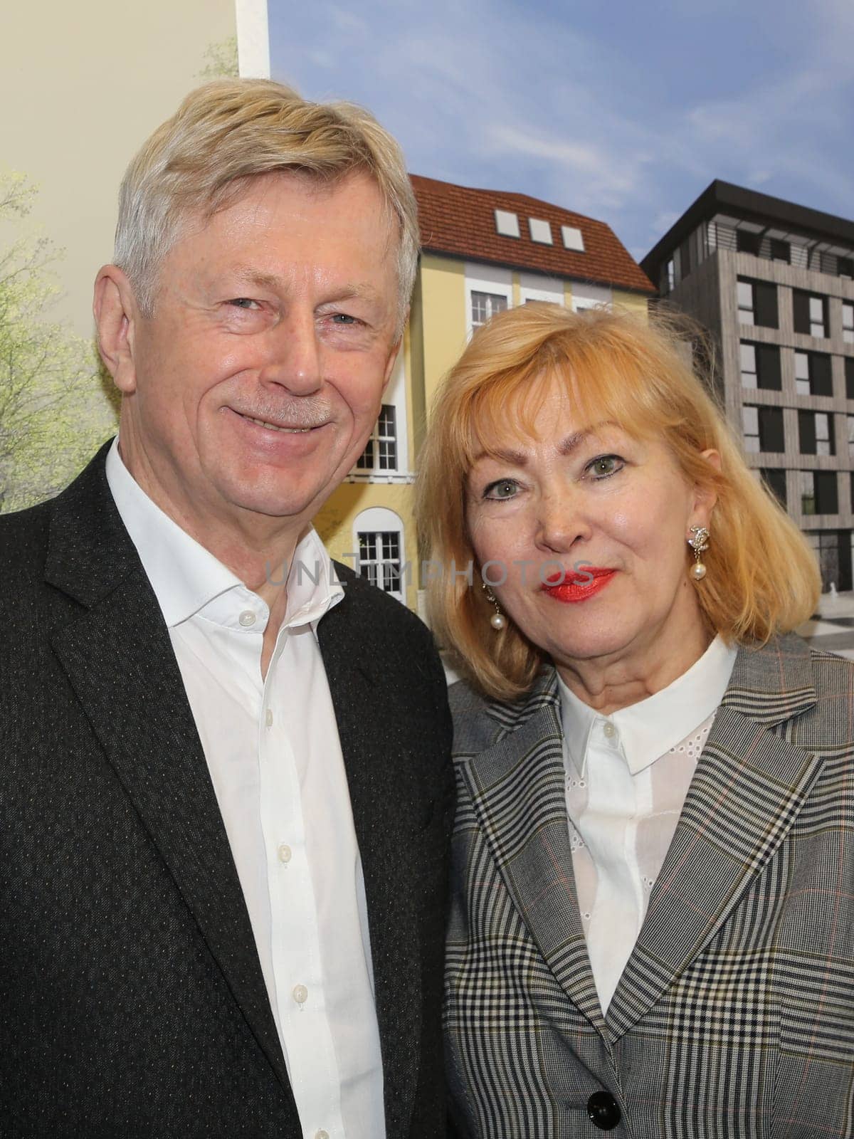 Dr. Karl Gerhold Managing partner of GETEC ENERGIE HOLDING GmbH with wife heidelinde gerhold