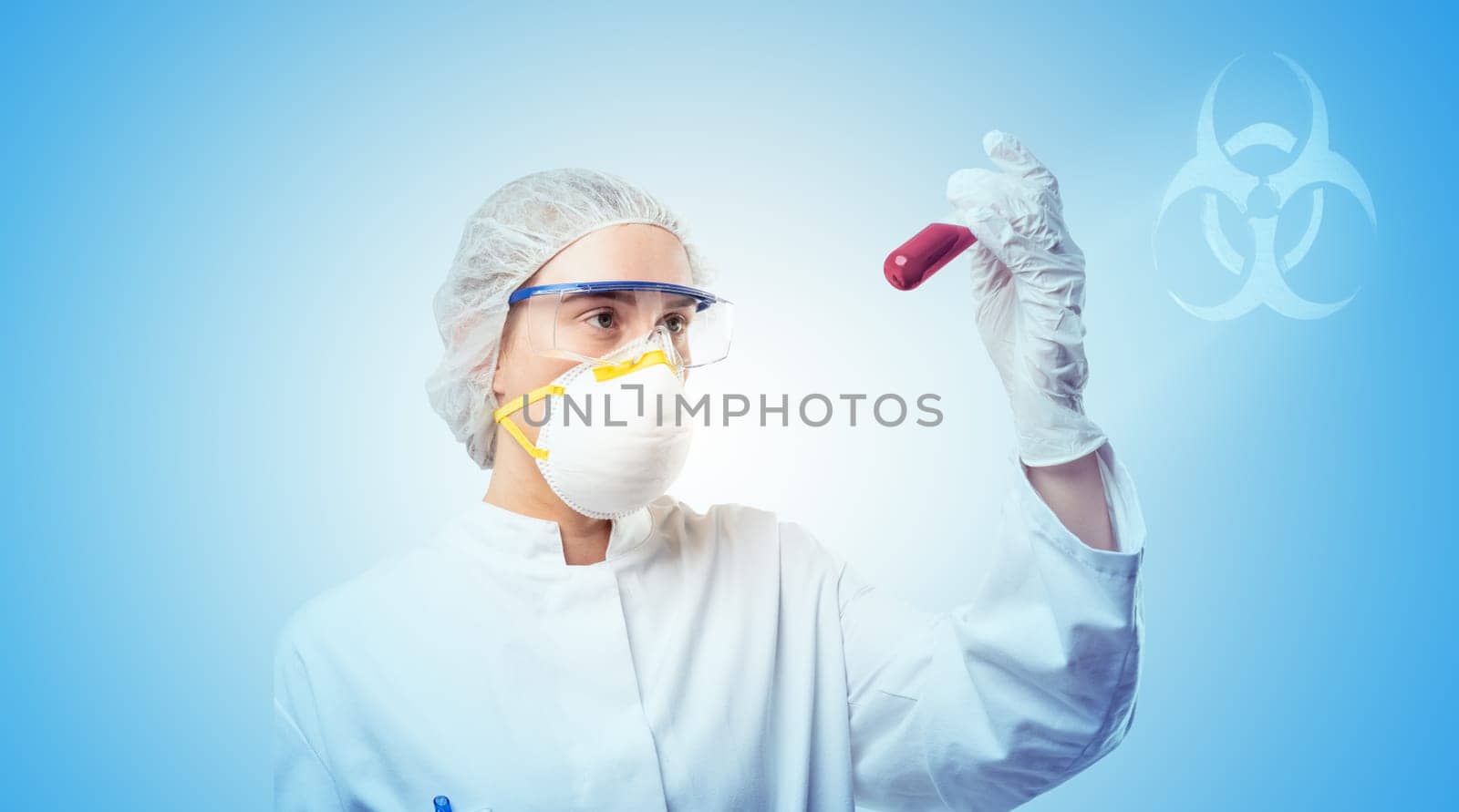 a concept image about the biological hazard of viruses and analyses