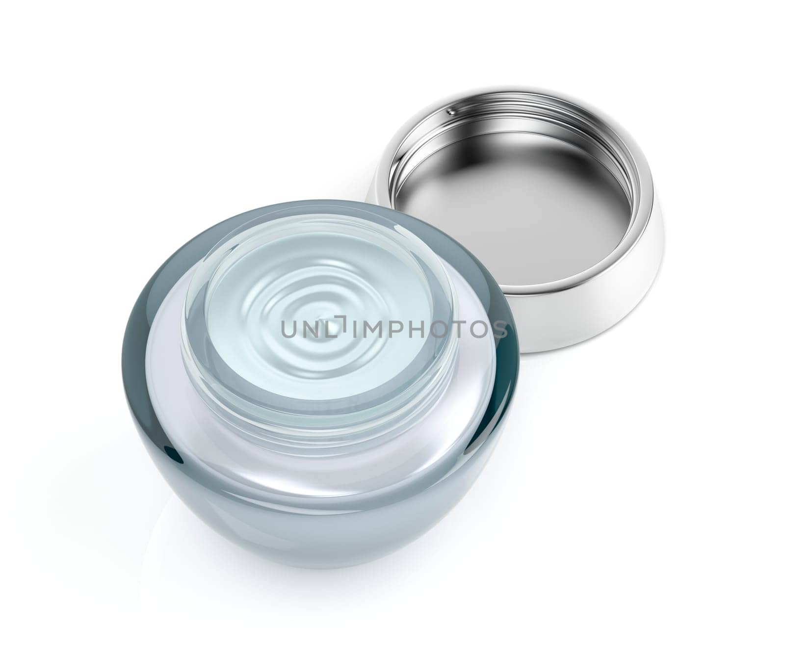 Cosmetic cream on white background