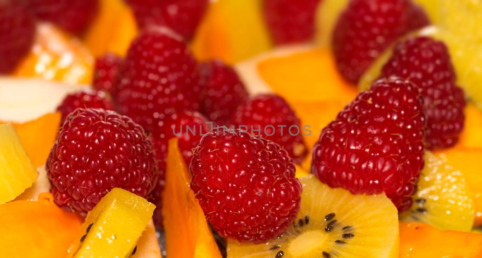 a fruit salad in closeup
