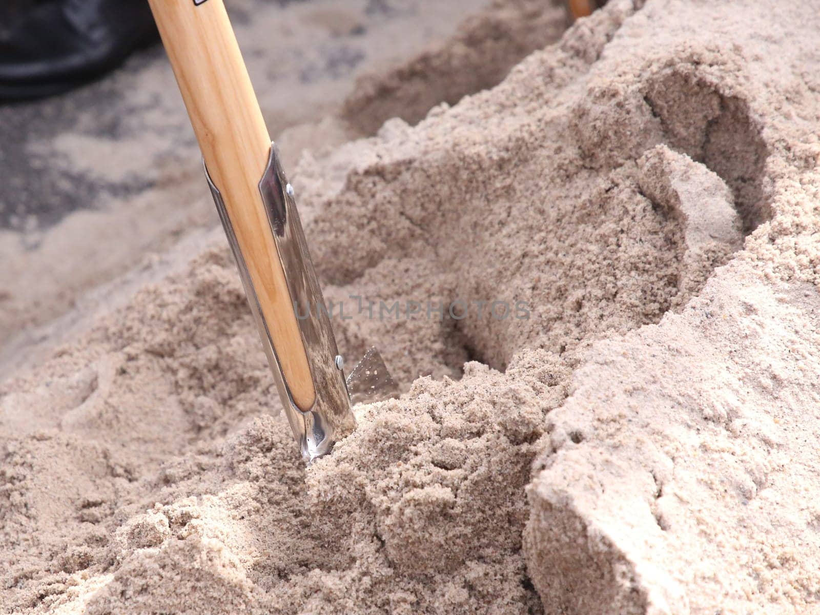 Groundbreaking in the sand