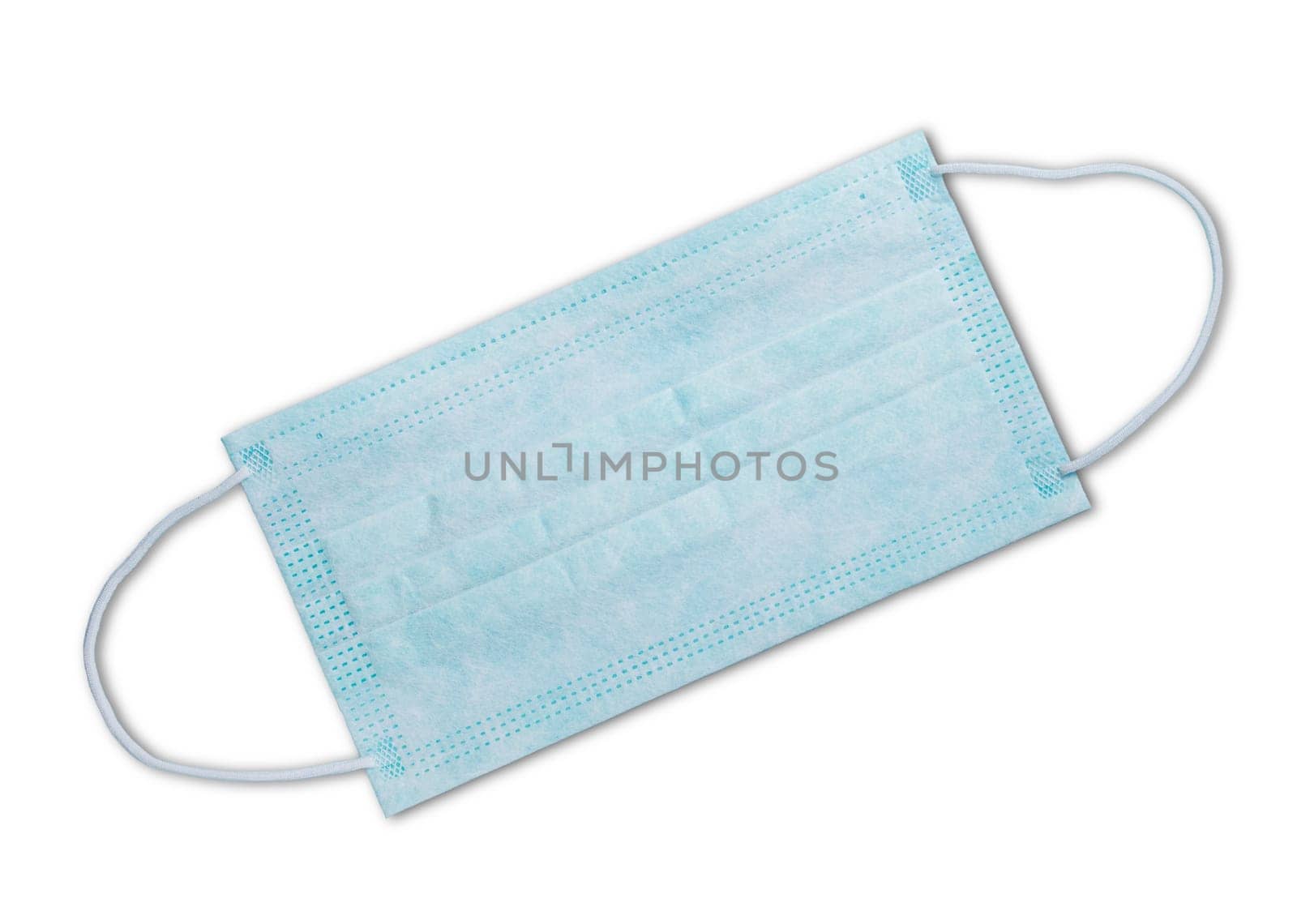 Medical protective maskMedical mask, Medical protective mask on white background. Disposable surgical face mask cover the mouth and nose. Healthcare and medical concept.