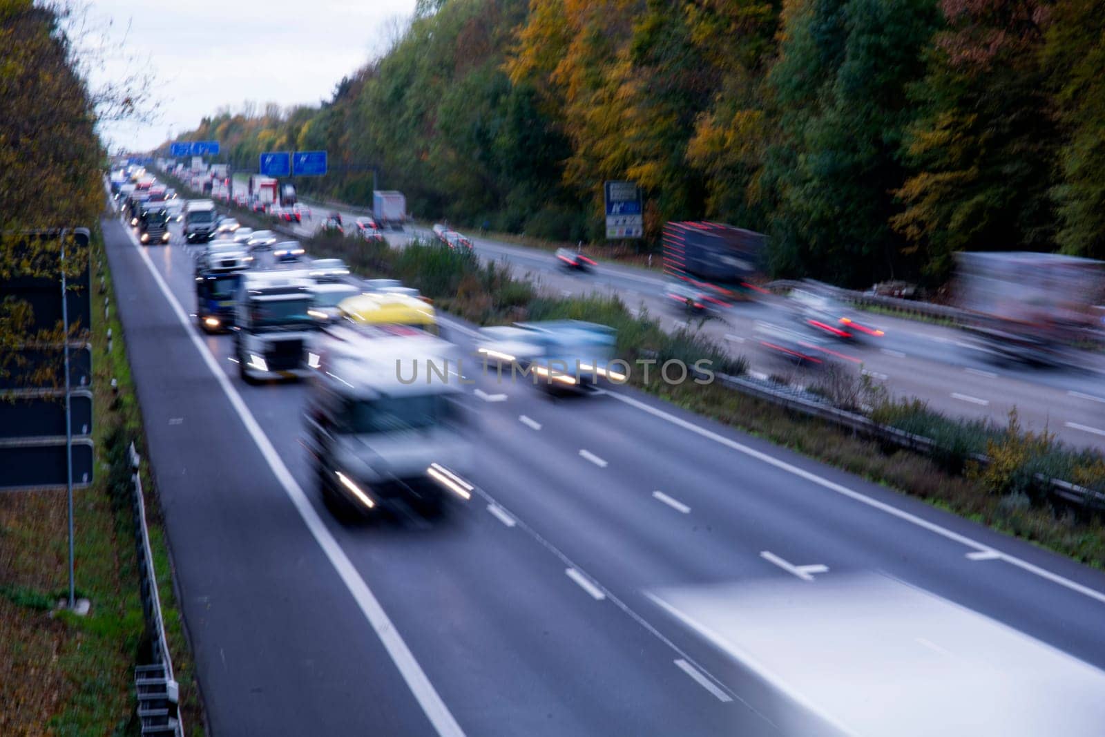 traffic on the highway
