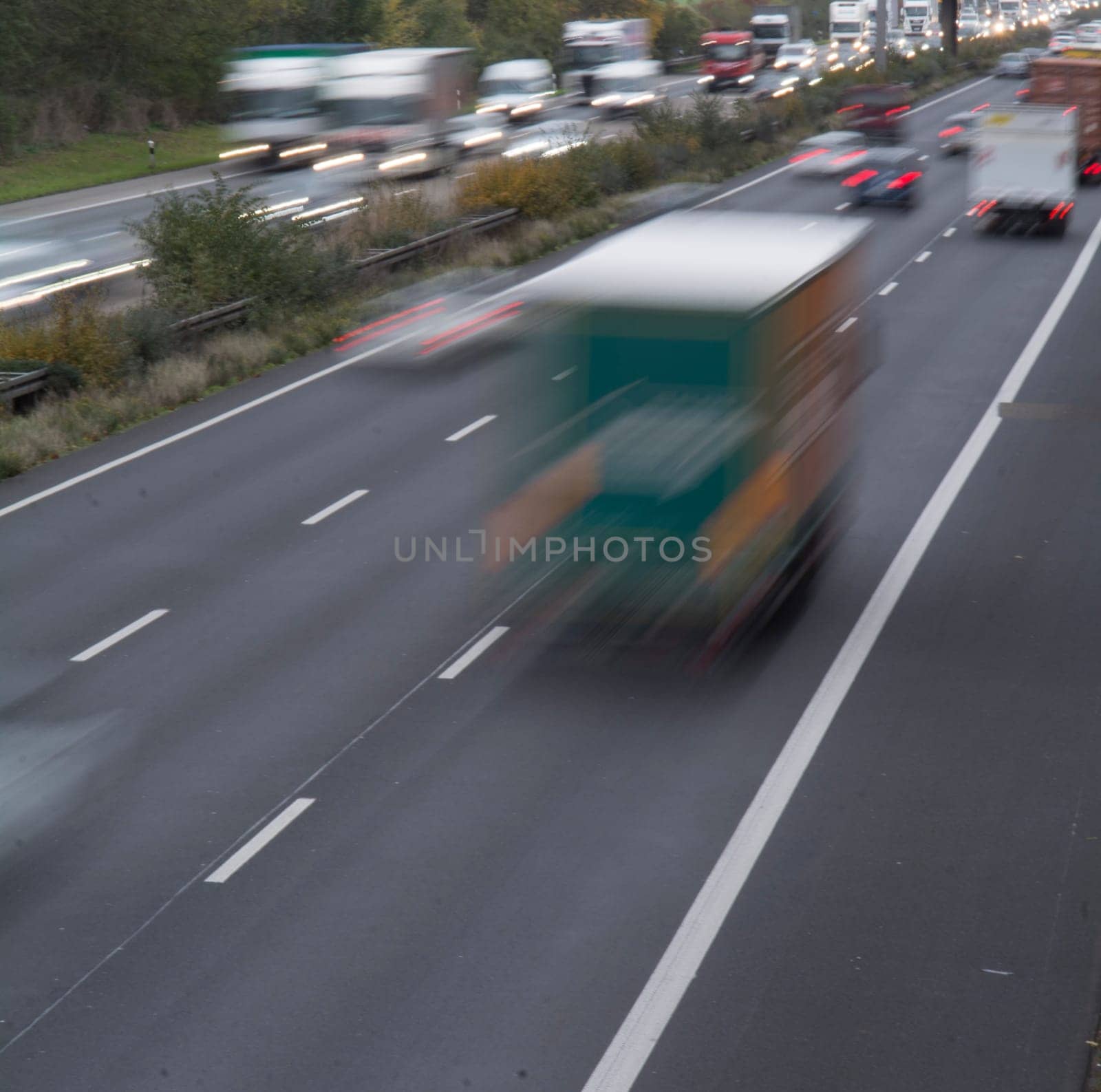 traffic on the highway