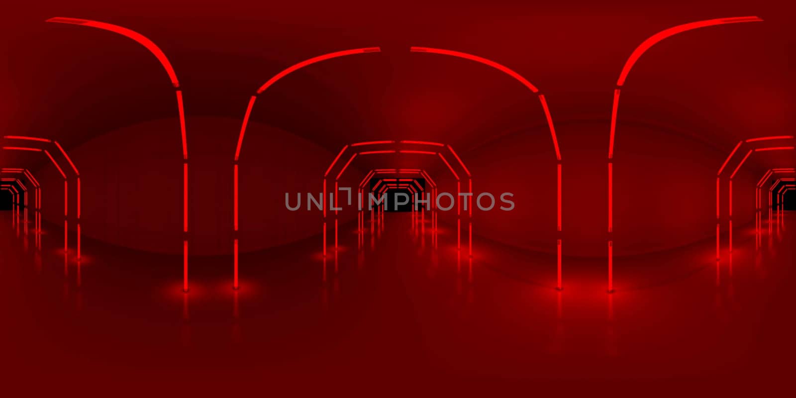 3d illustration, 3d rendering, vr 360 panorama abstract images of the geometry background