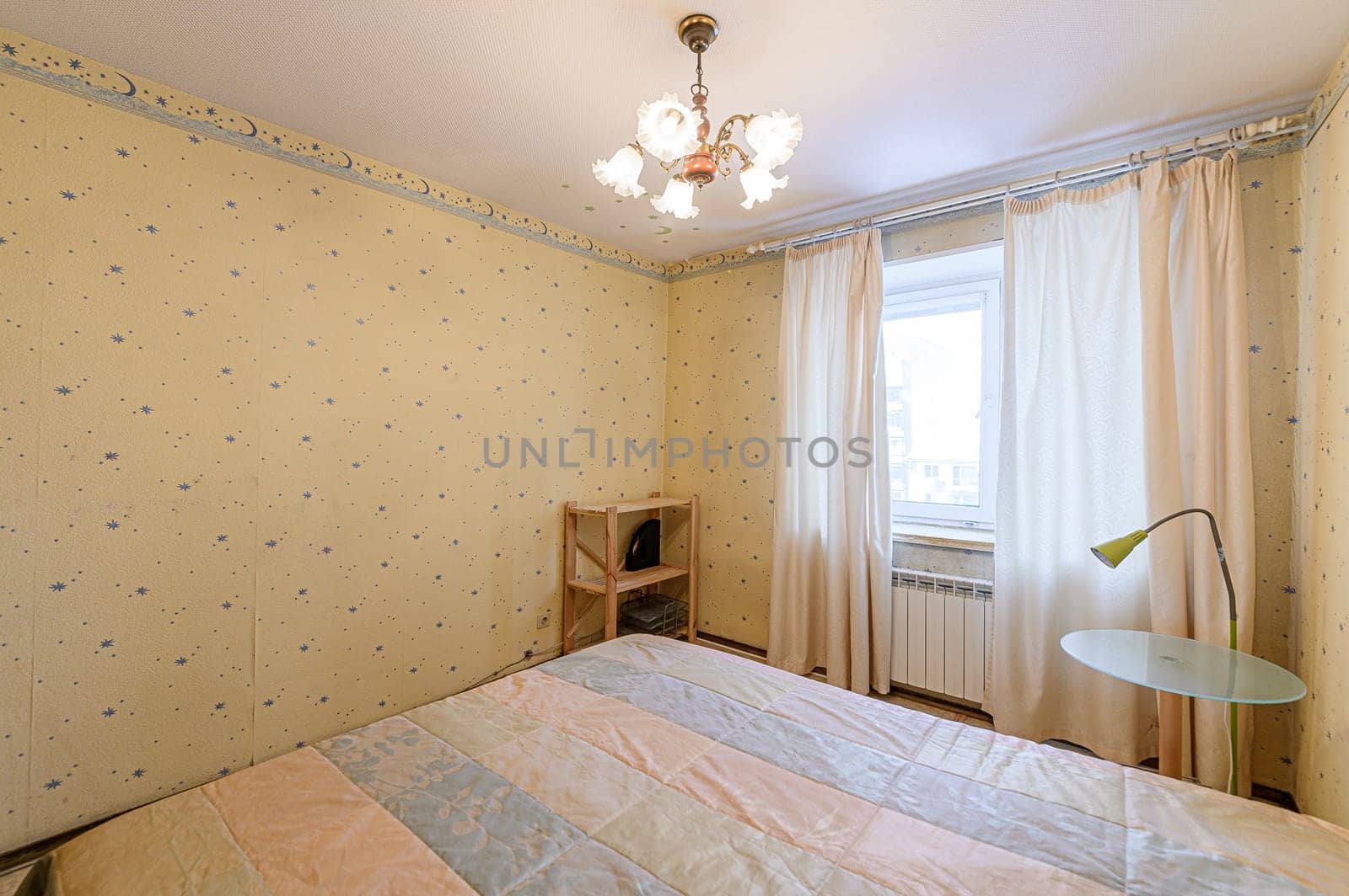 Russia, Moscow- November 15, 2019: interior room apartment modern bright cozy atmosphere. general cleaning, home decoration, preparation of house for sale
