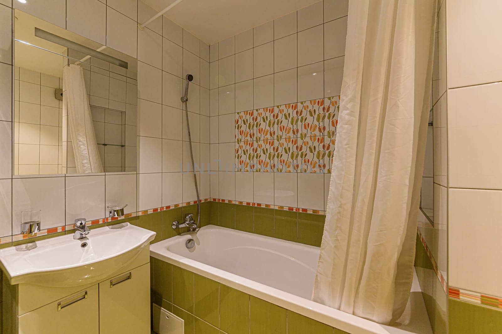 Russia, Moscow- November 15, 2019: interior room apartment modern bright cozy atmosphere. general cleaning, bathroom, sink, decoration elements, toilet