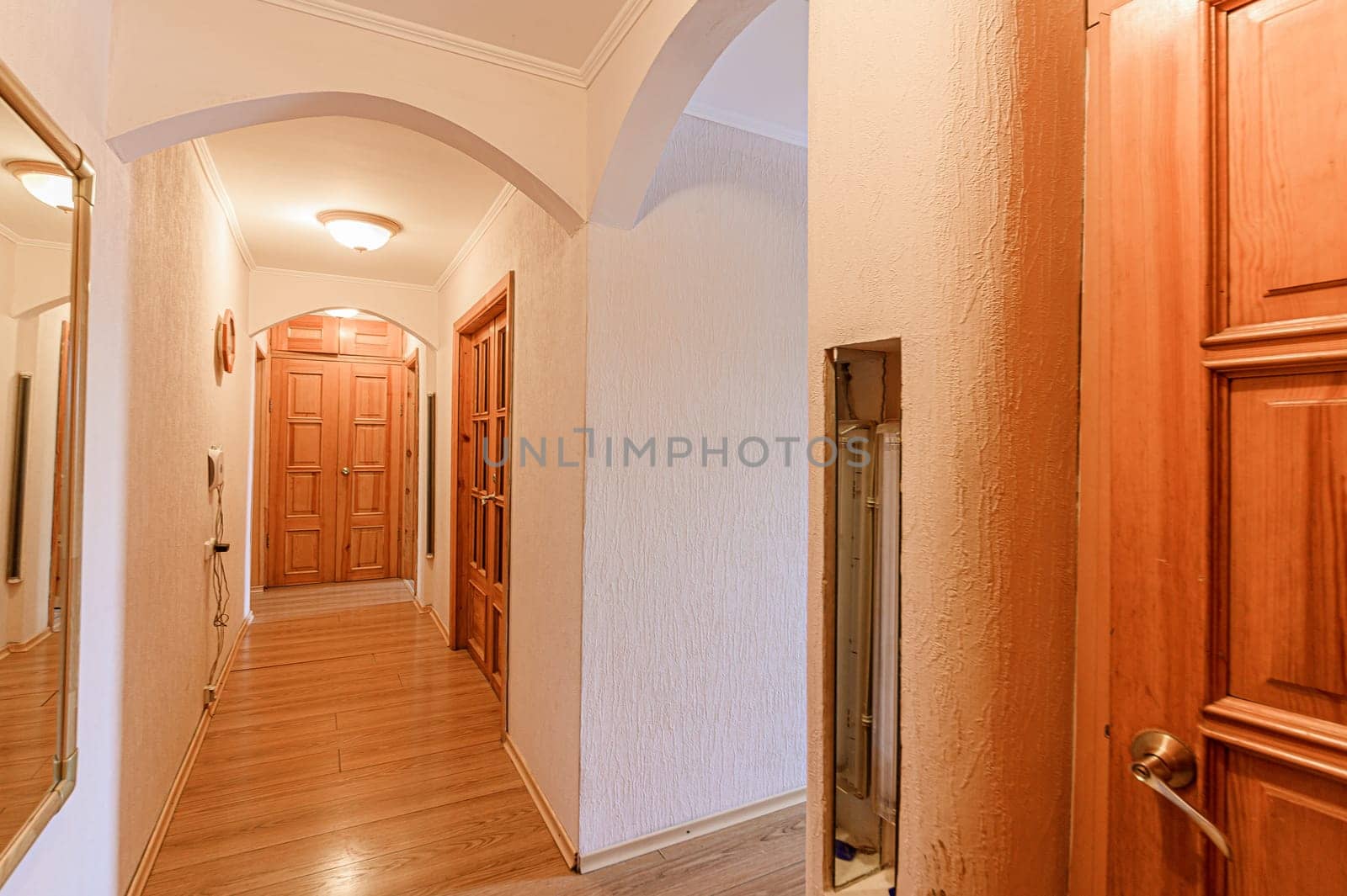 Russia, Moscow- November 15, 2019: interior room apartment modern bright cozy atmosphere. general cleaning, home decoration, preparation of house for sale