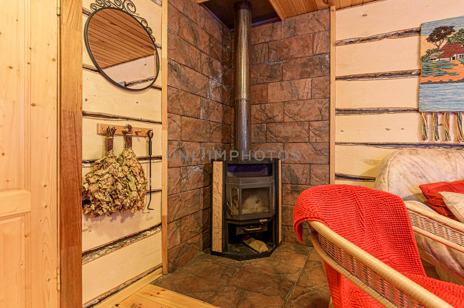 Russia, Moscow- November 15, 2019: interior room apartment modern bright cozy atmosphere. general cleaning, home decoration, bathhouse, sauna