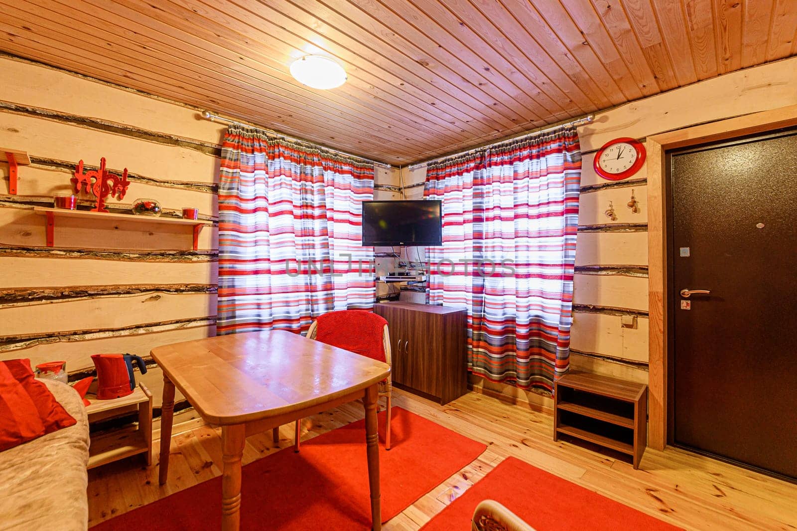Russia, Moscow- November 15, 2019: interior room apartment modern bright cozy atmosphere. general cleaning, home decoration, bathhouse, sauna