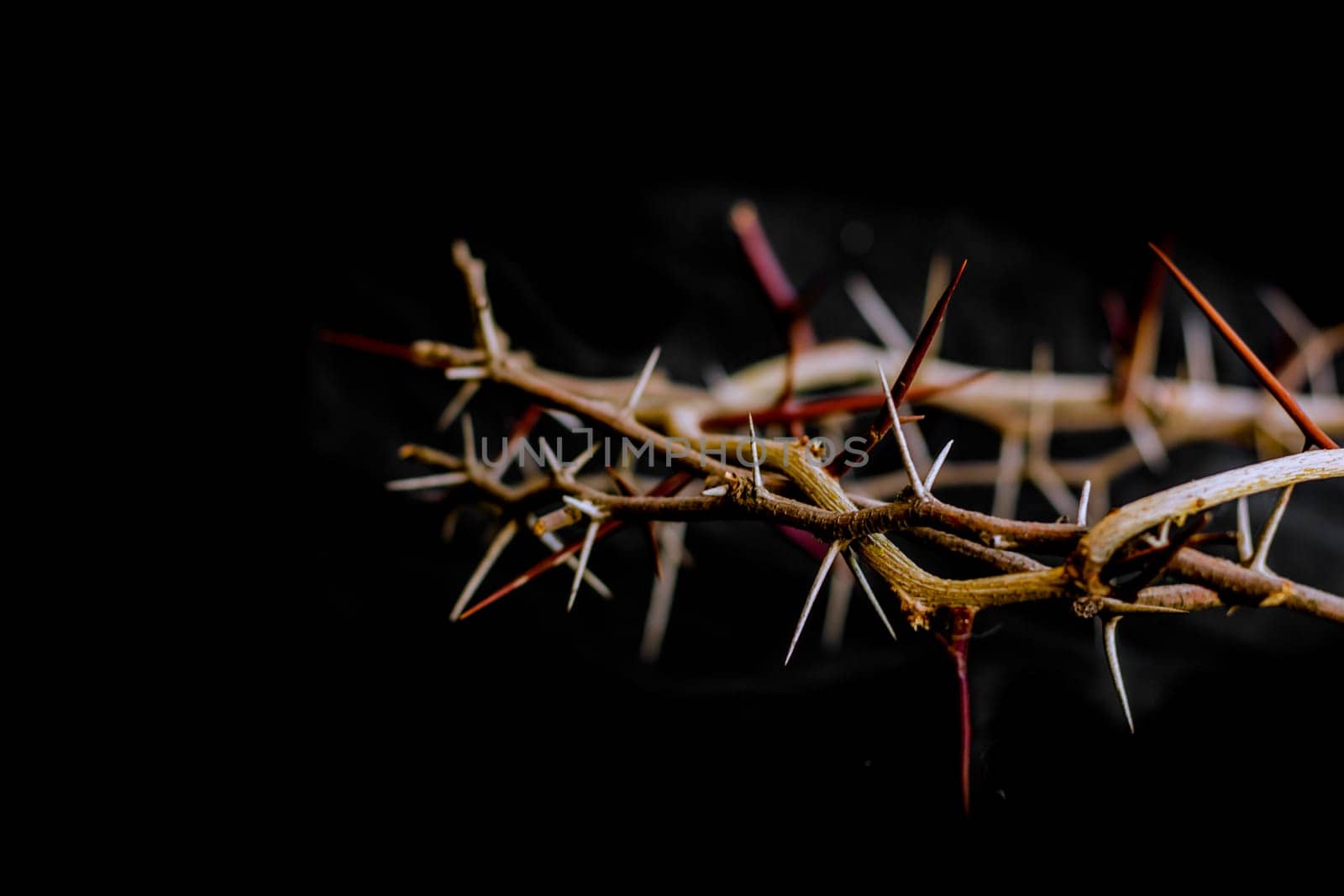 crown of thorns and nails symbols of the Christian crucifixion in Easter