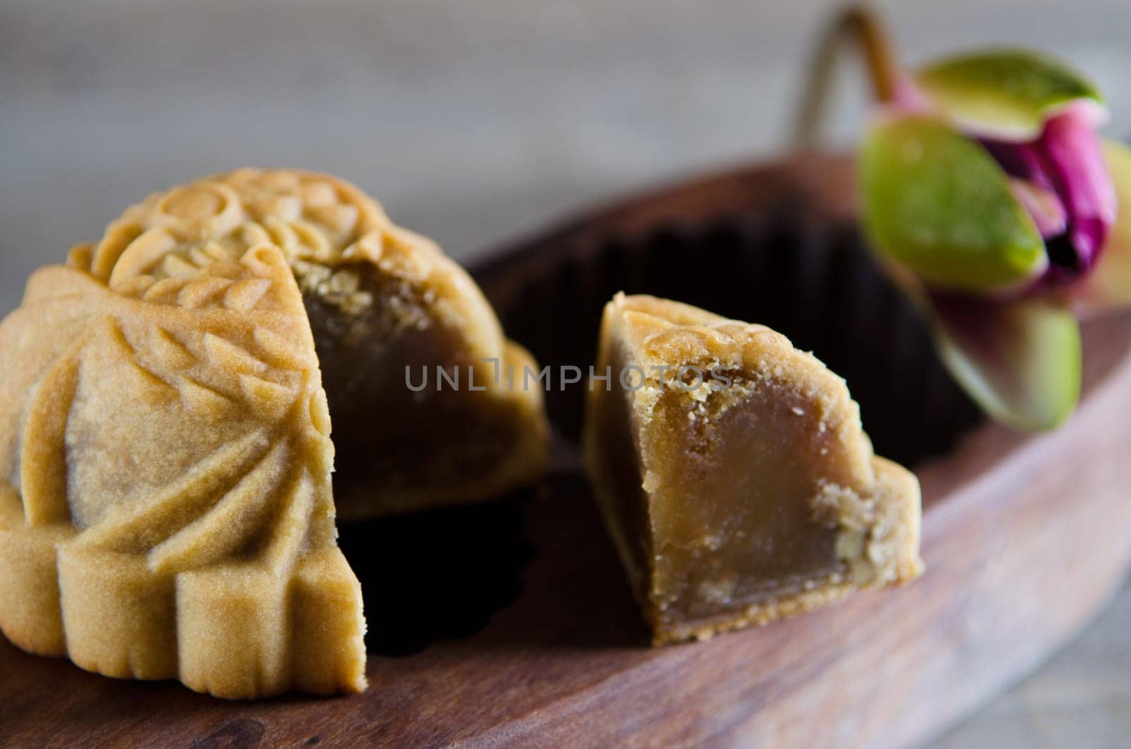 Mooncake ,Chinese mid autumn festival food.