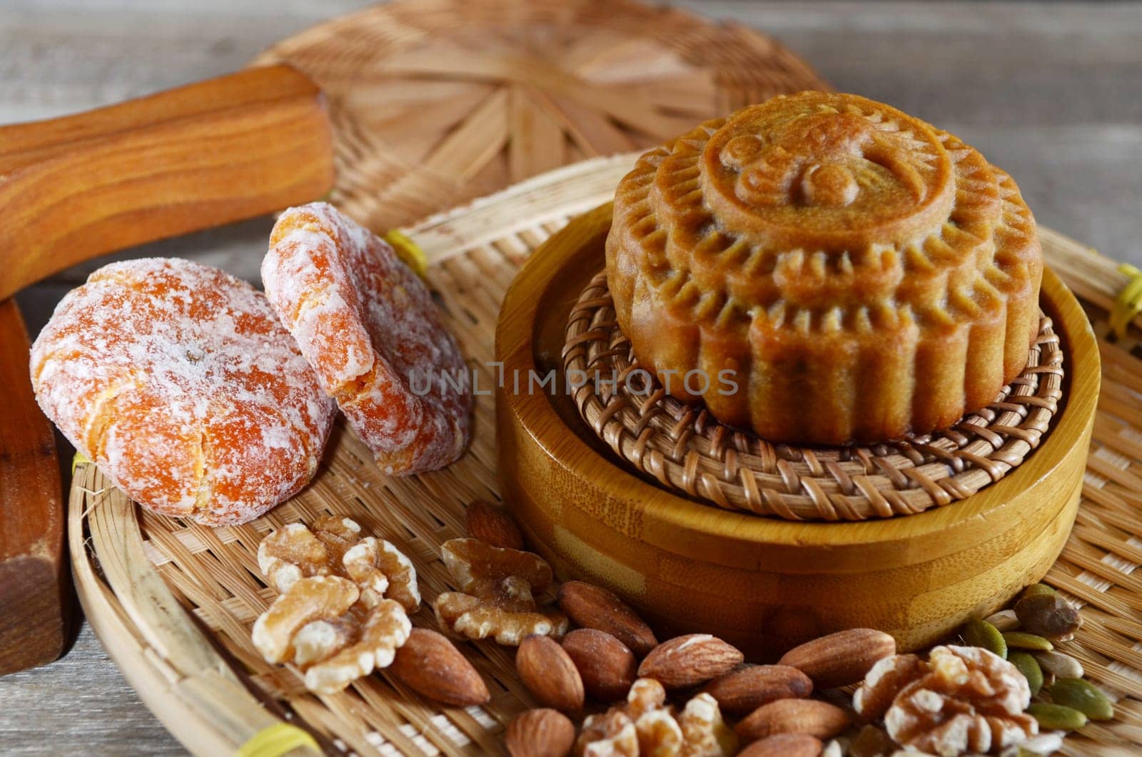 Mooncake ,Chinese mid autumn festival food.