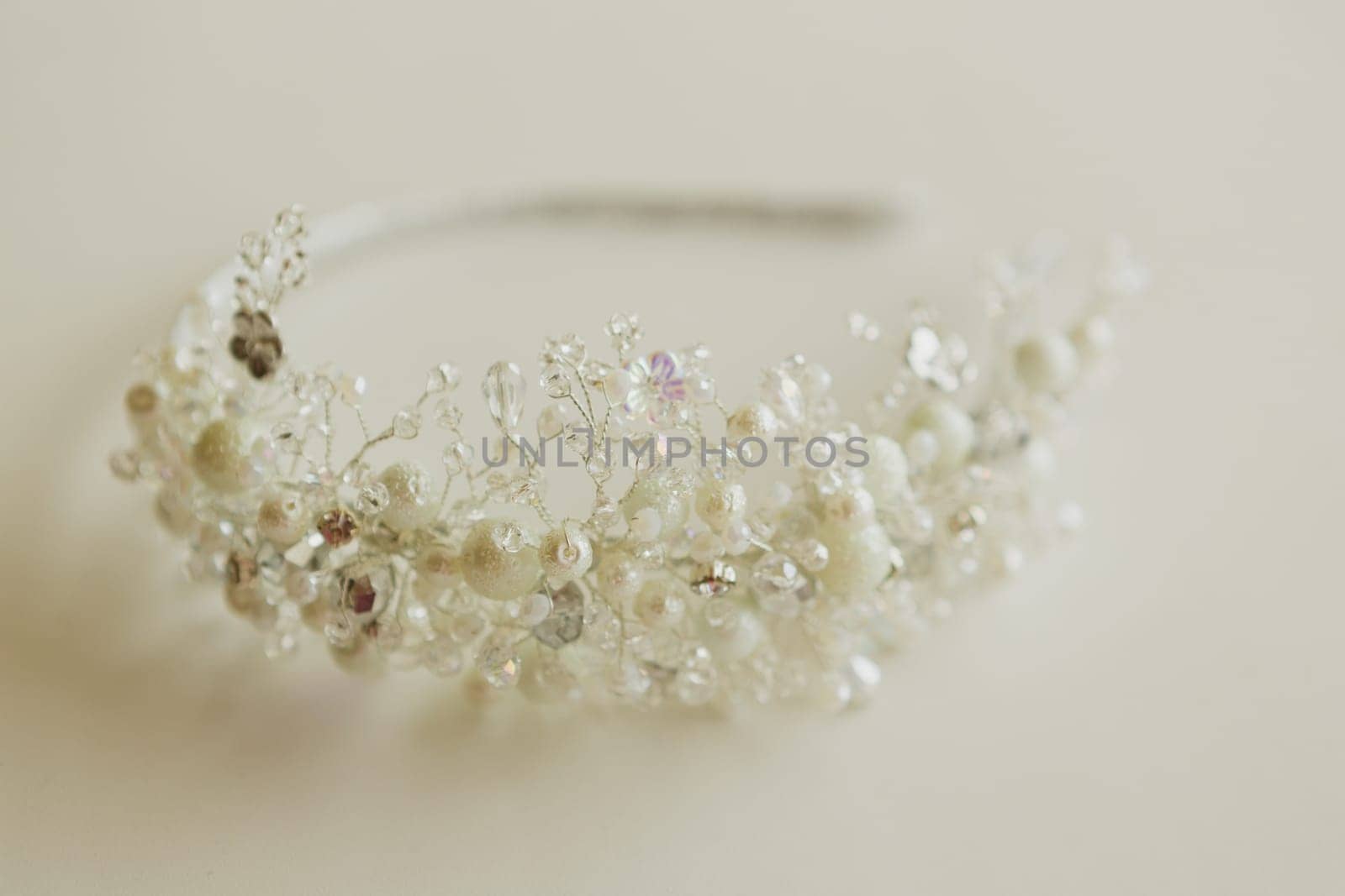 The composition of beautiful wedding accessories bride