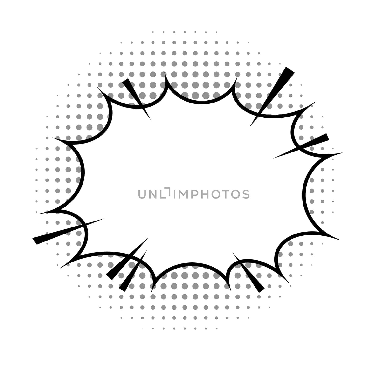 Comics Book Background. Colorful Halftone Pattern. Cartoon Speech Bubble. Dotted Texture.